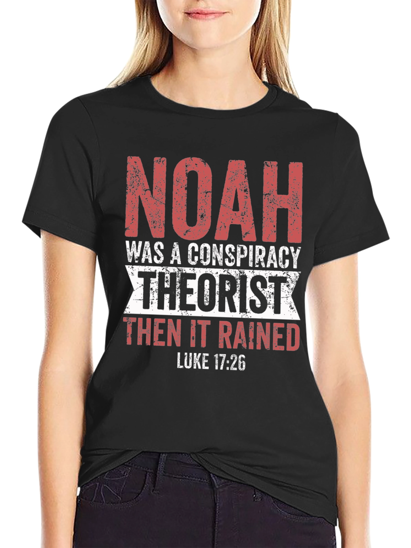 Noah Conspiracy Theorist Black T-Shirt