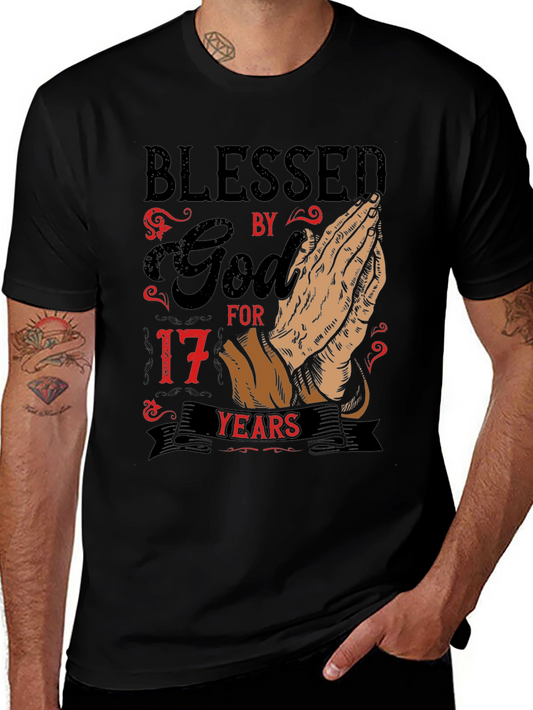 Blessed by God 17 Years Graphic Tee
