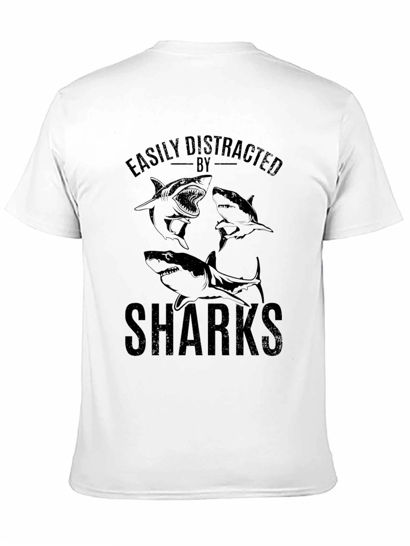 Easily Distracted by Sharks Graphic T-Shirt