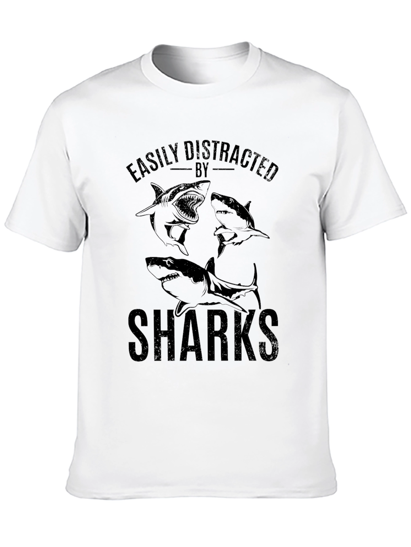 Easily Distracted by Sharks Graphic T-Shirt
