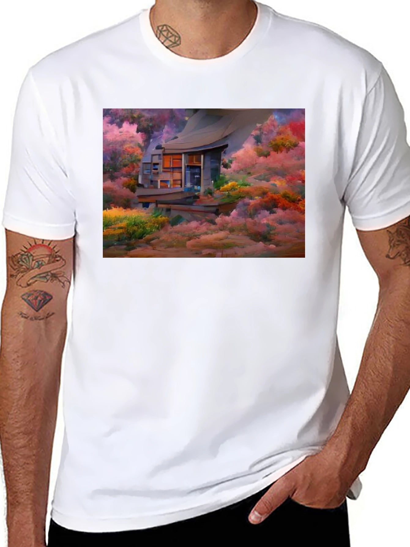 House in the Clouds Graphic Tee