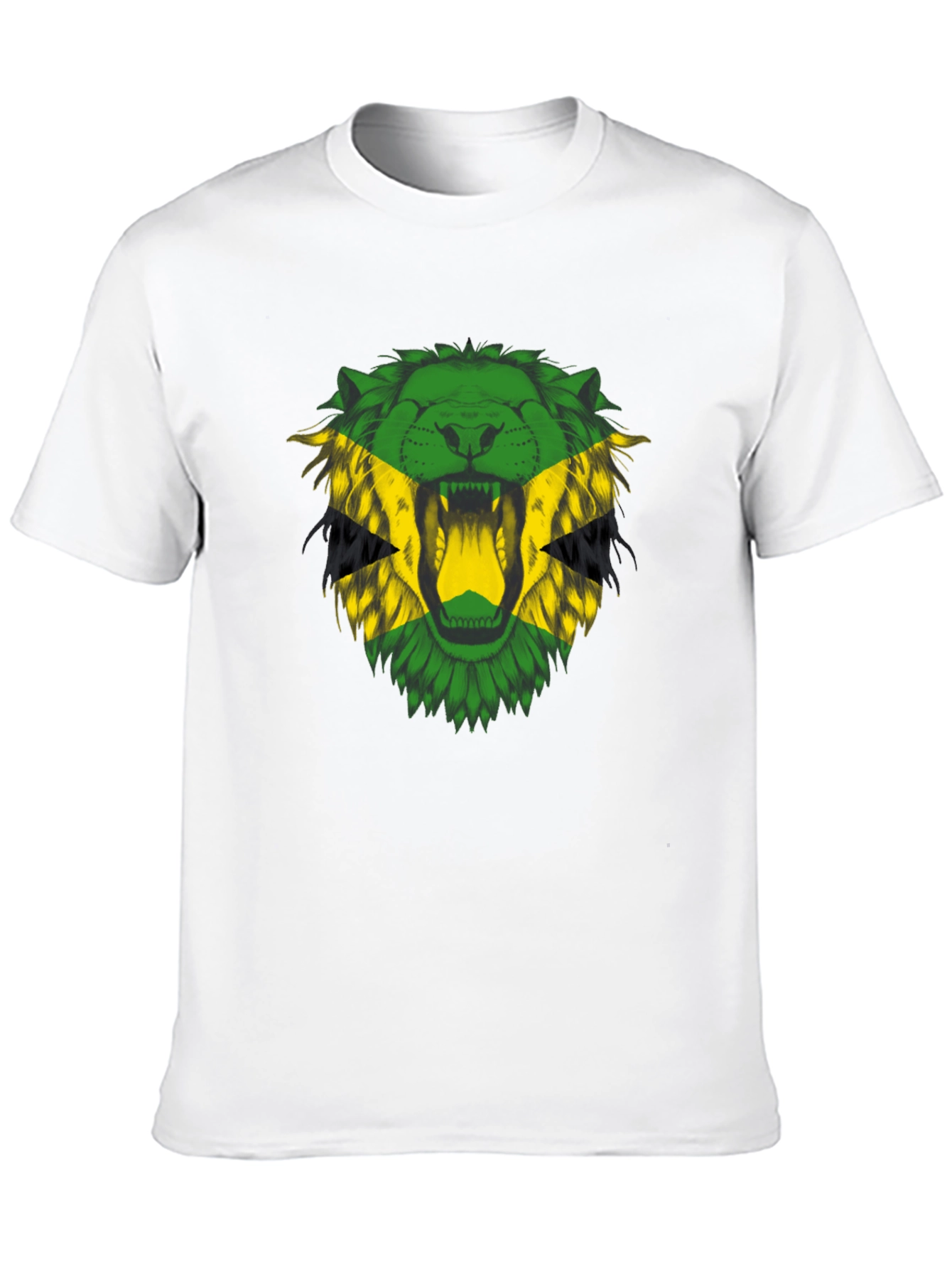 Jamaican Lion T-Shirt - Bold Rasta Reggae Style