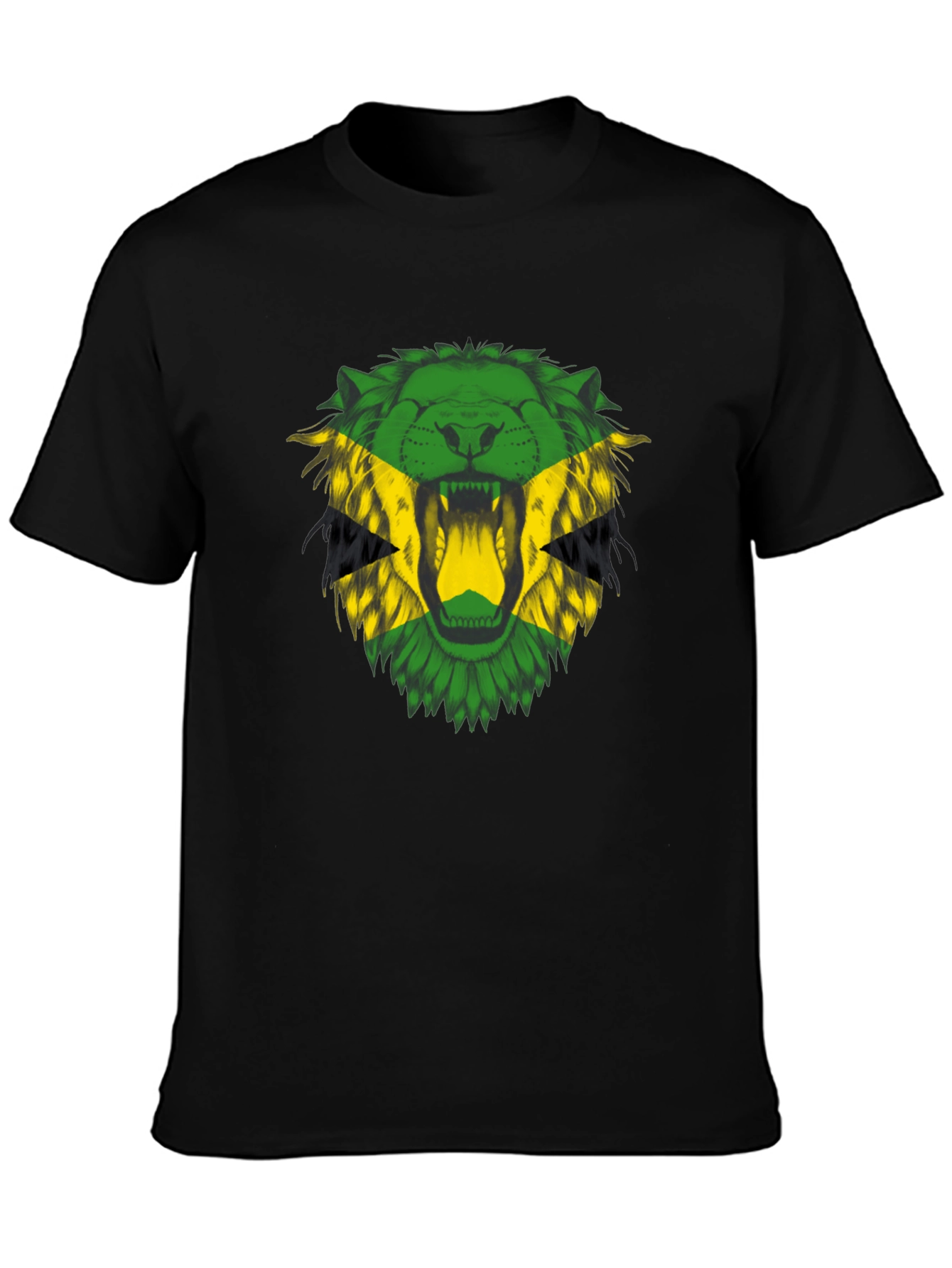 Jamaican Lion T-Shirt - Bold Rasta Reggae Style