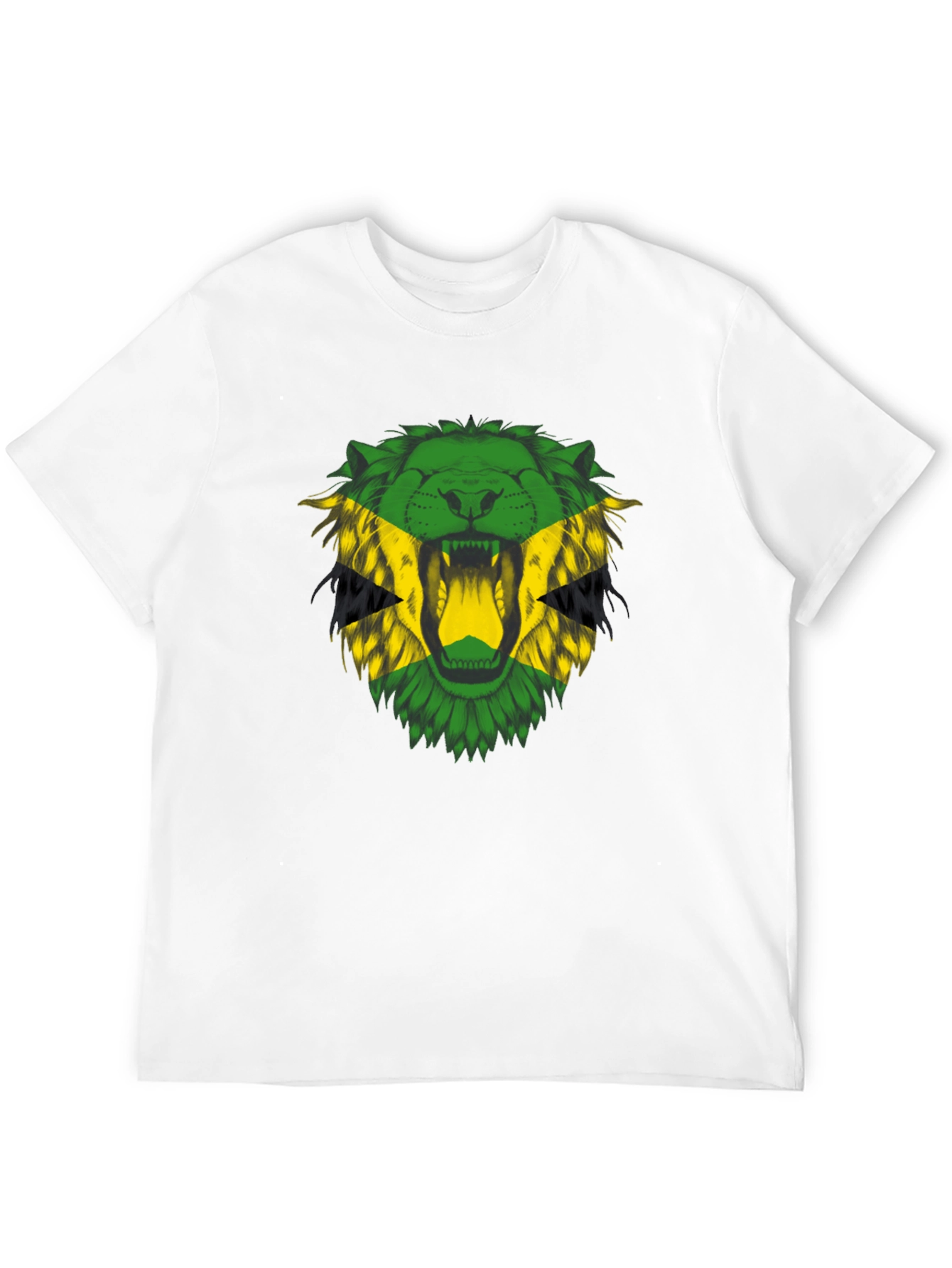 Jamaican Lion T-Shirt - Bold Rasta Reggae Style
