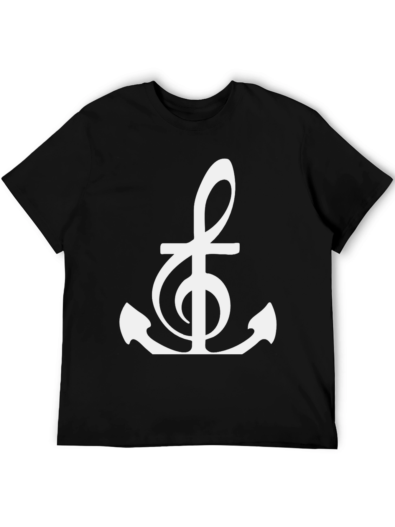 Music Anchor Graphic Tee - Black
