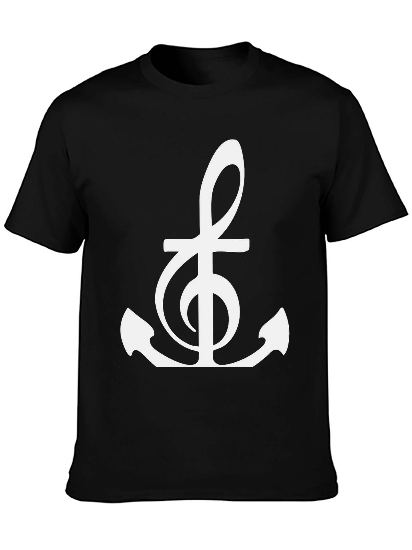 Music Anchor Graphic Tee - Black