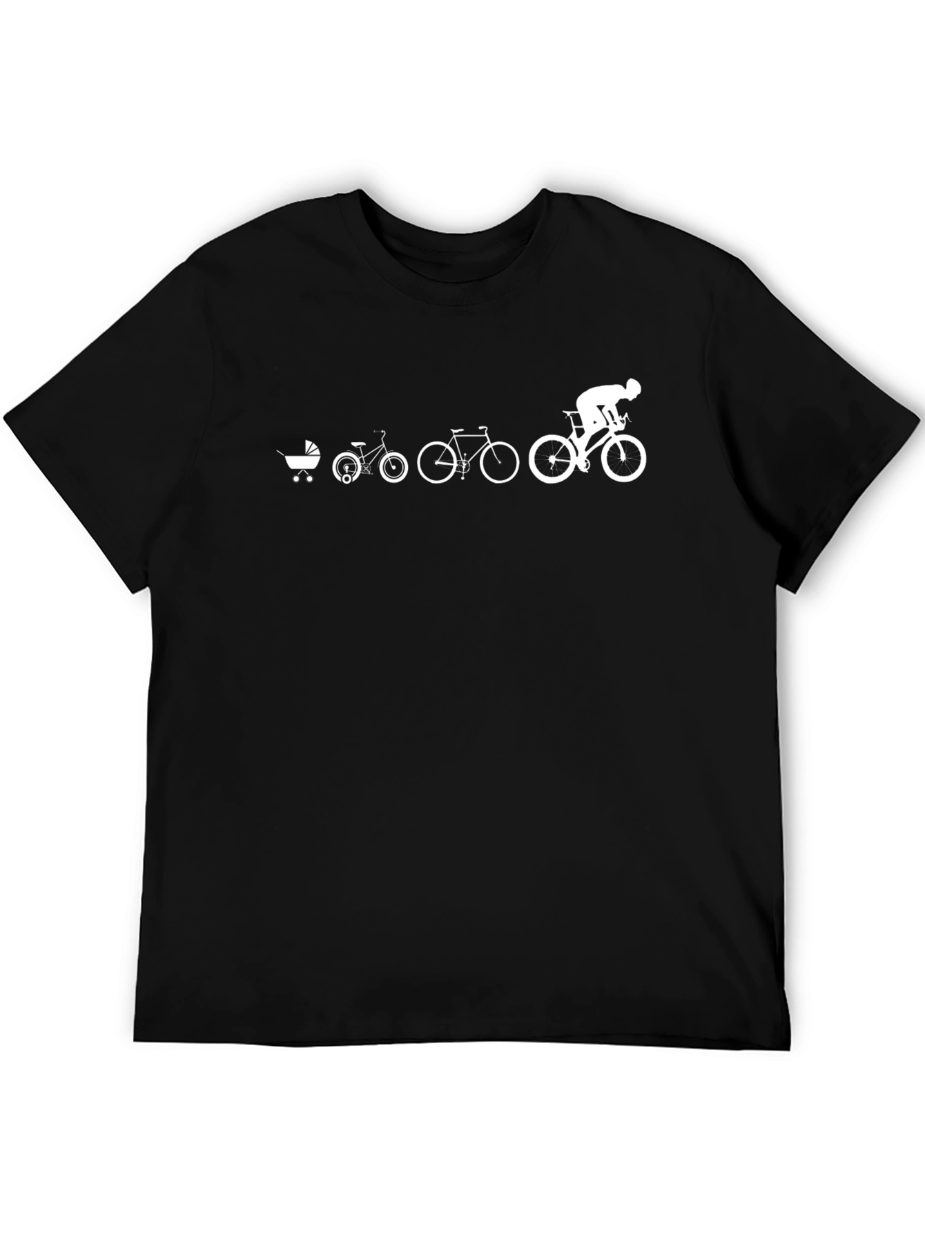 Evolution of Cycling Black T-Shirt