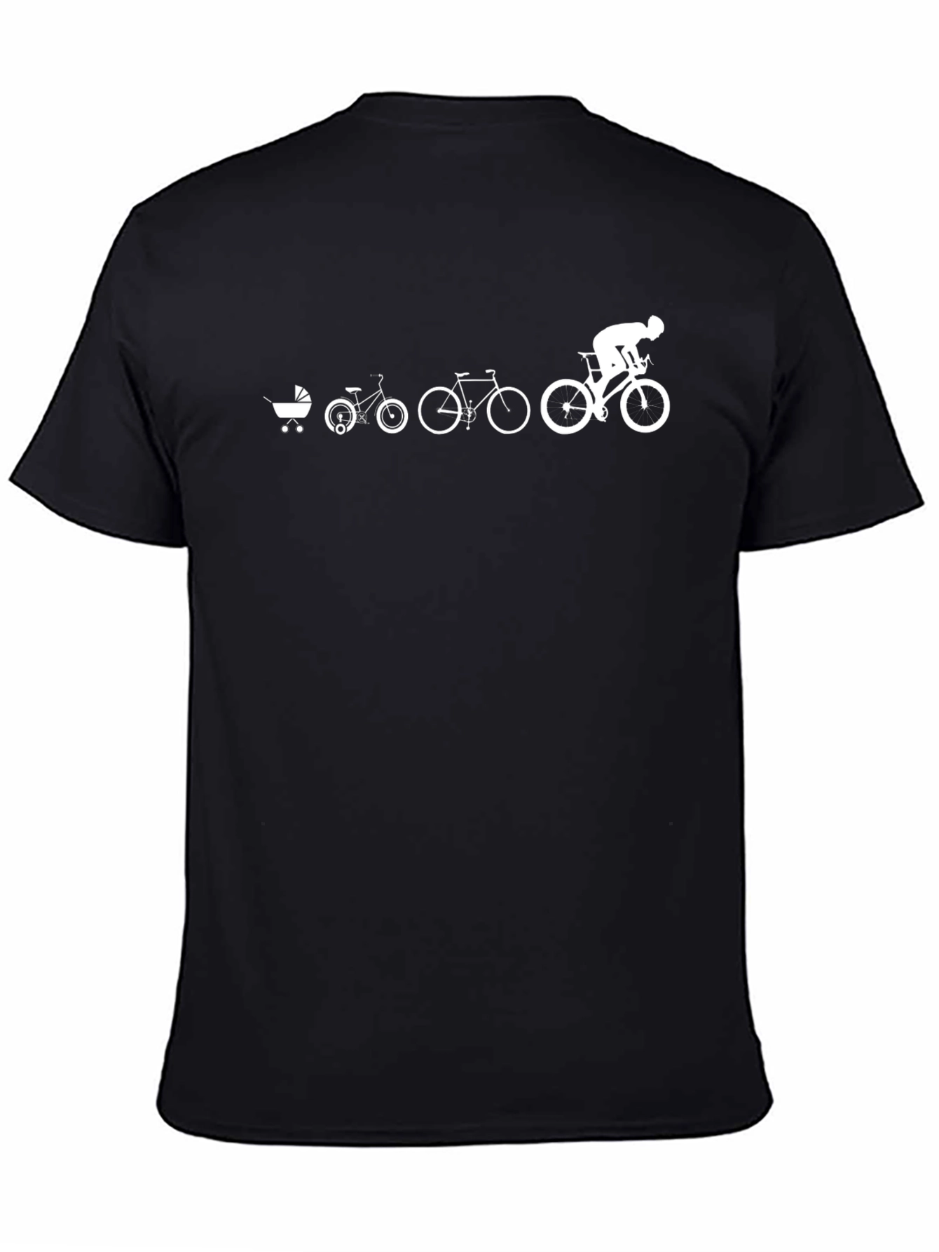 Evolution of Cycling Black T-Shirt