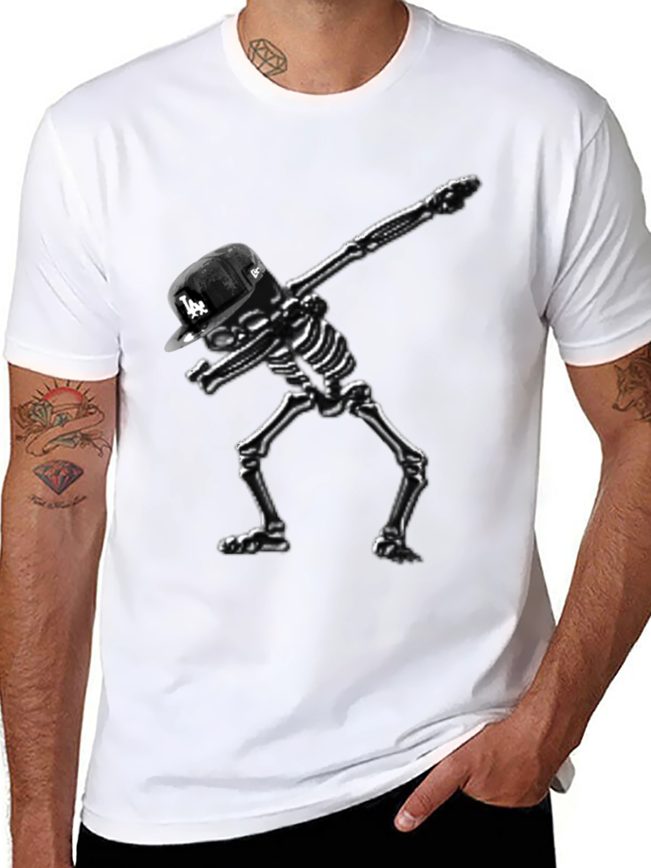 Skeleton Dab Black T-Shirt