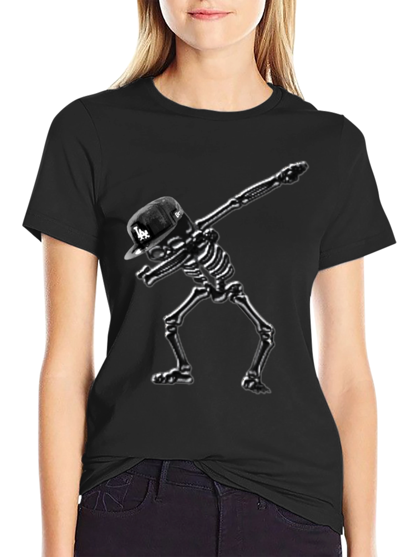 Skeleton Dab Black T-Shirt