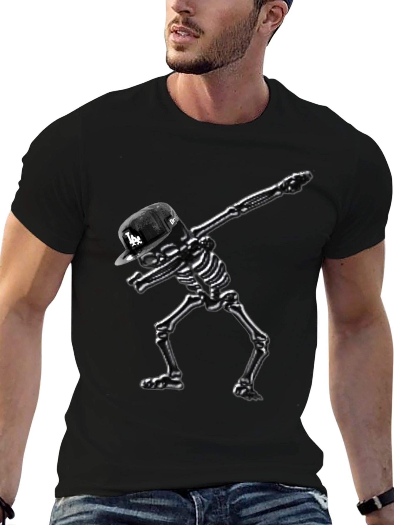 Skeleton Dab Black T-Shirt