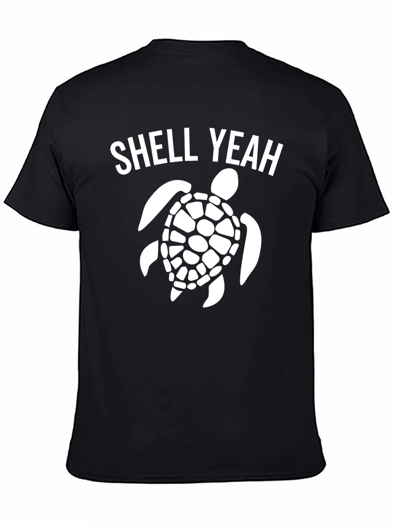 Shell Yeah Turtle Graphic T-Shirt - Black