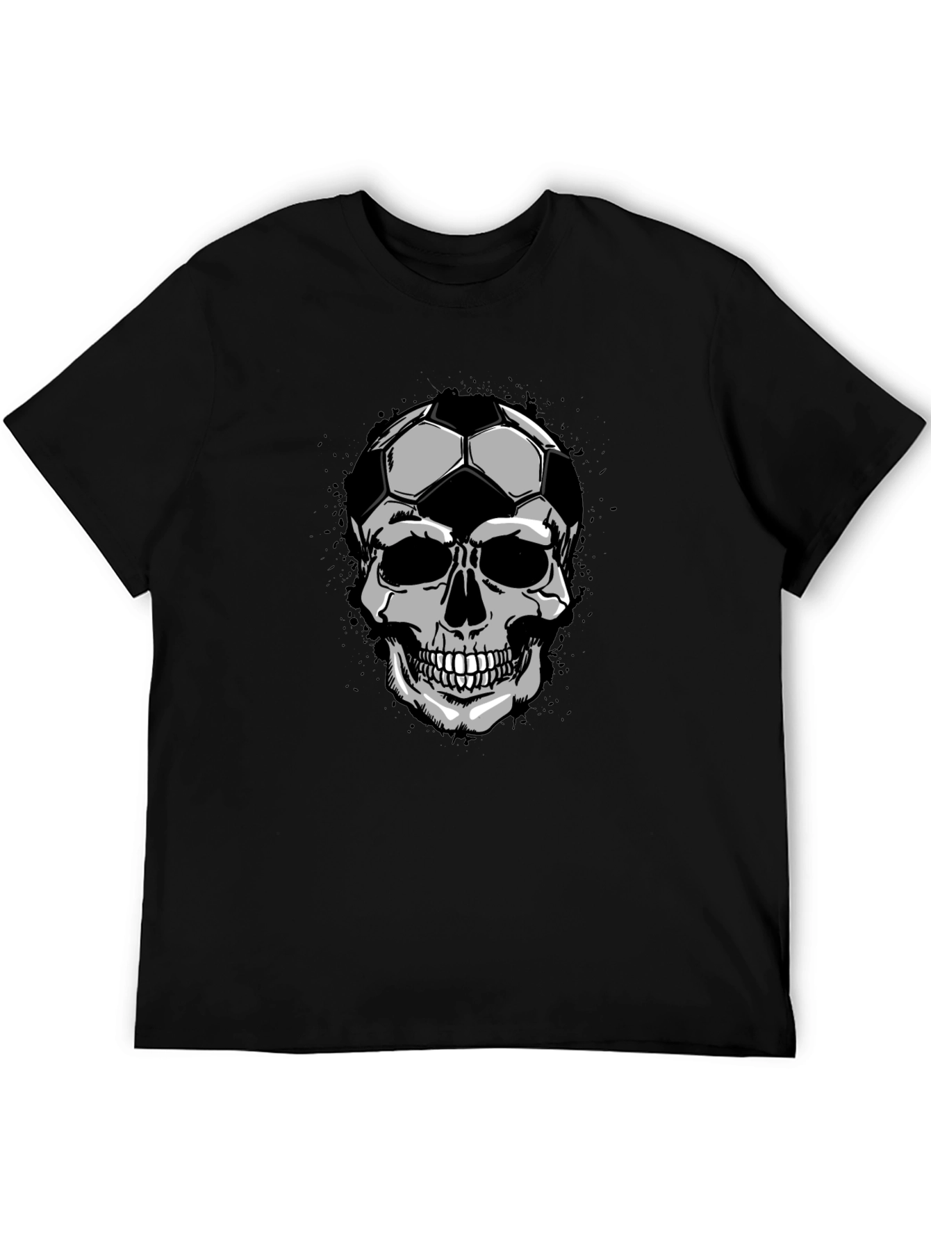 Soccer Skull Graphic Tee - Unique Design T-Shirt