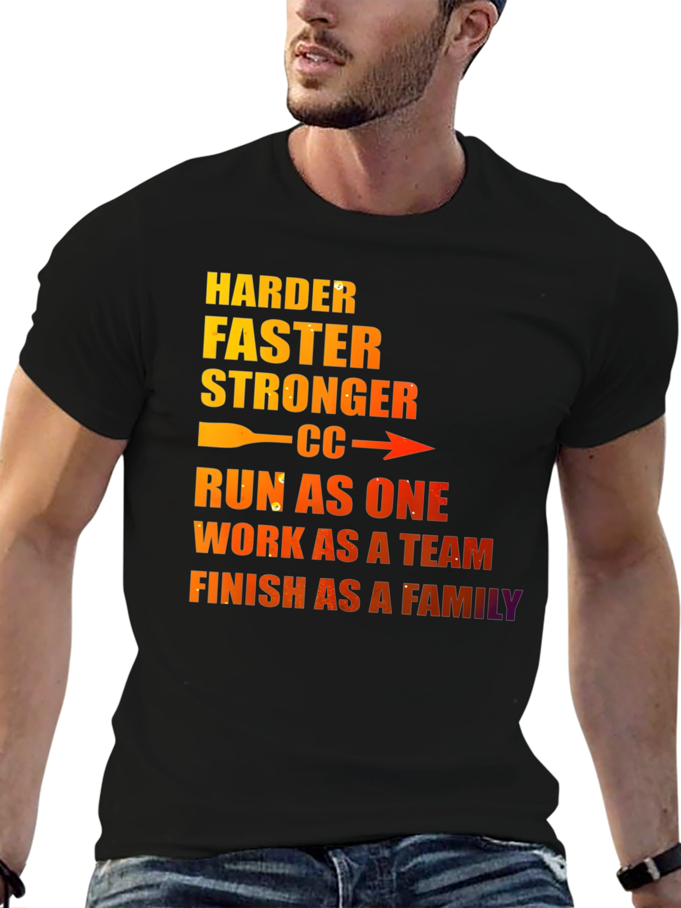 Motivational Run As One Graphic T-Shirt