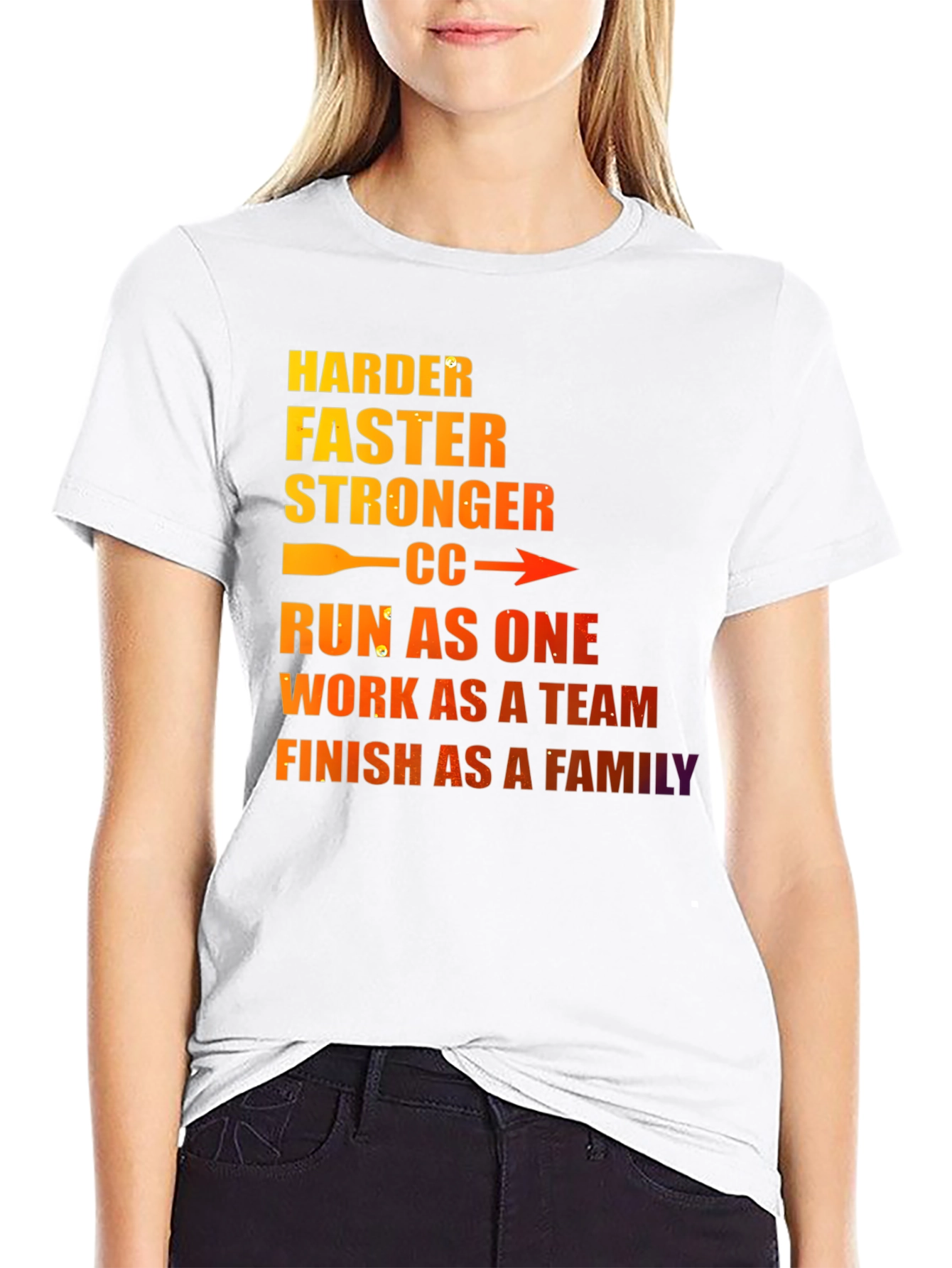 Motivational Run As One Graphic T-Shirt