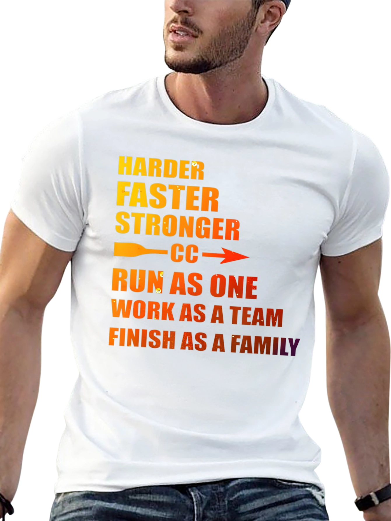 Motivational Run As One Graphic T-Shirt