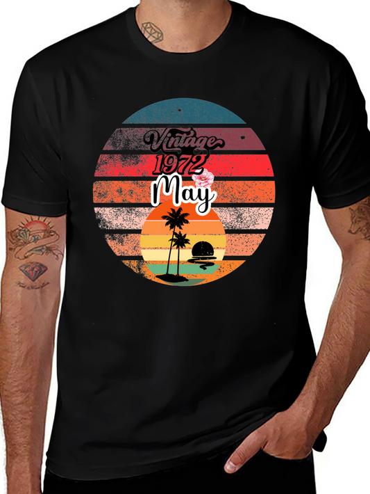 Vintage 1972 May Birthday T-Shirt