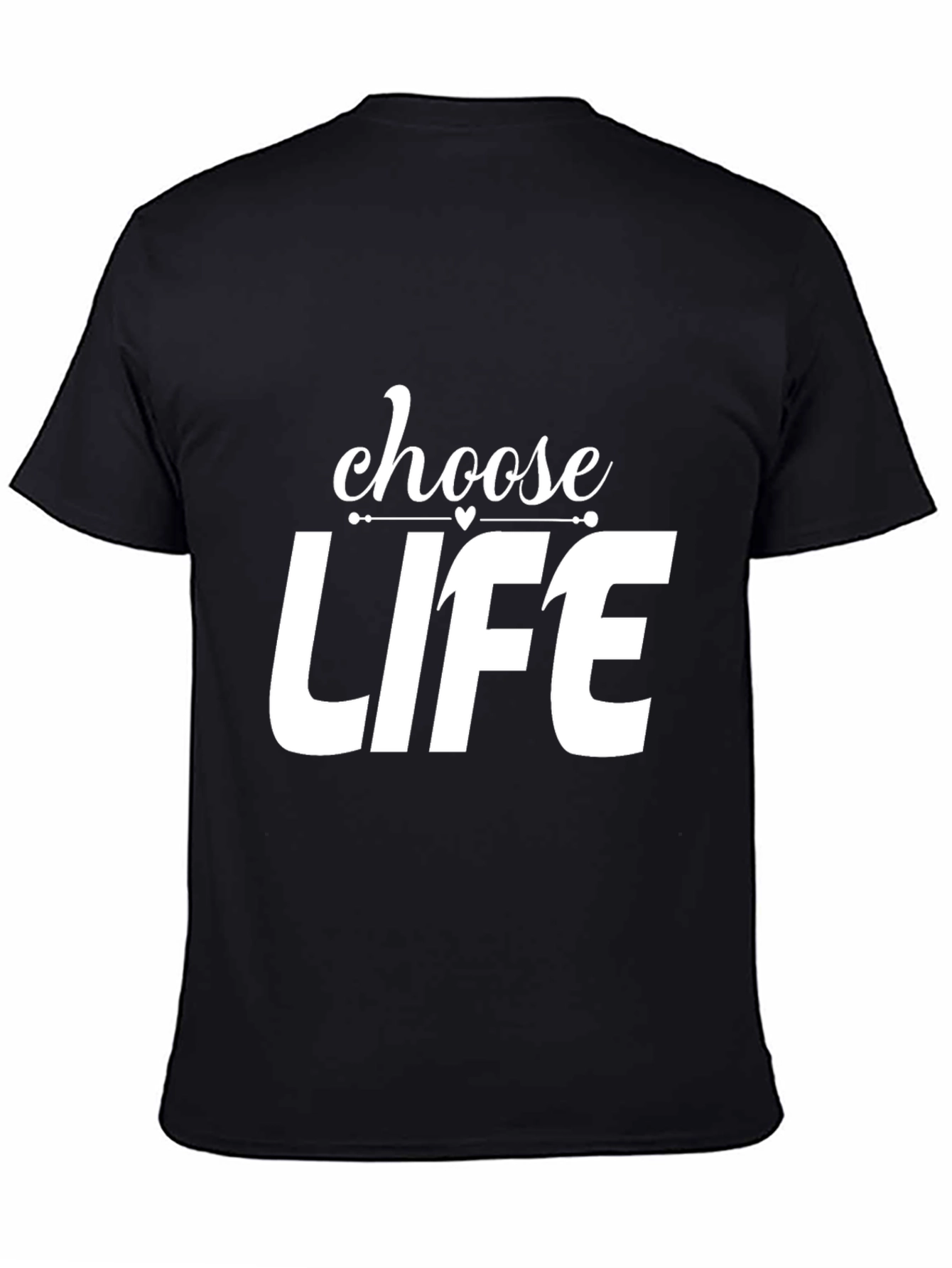 Choose Life Graphic Tee - Stylish Cotton Blend