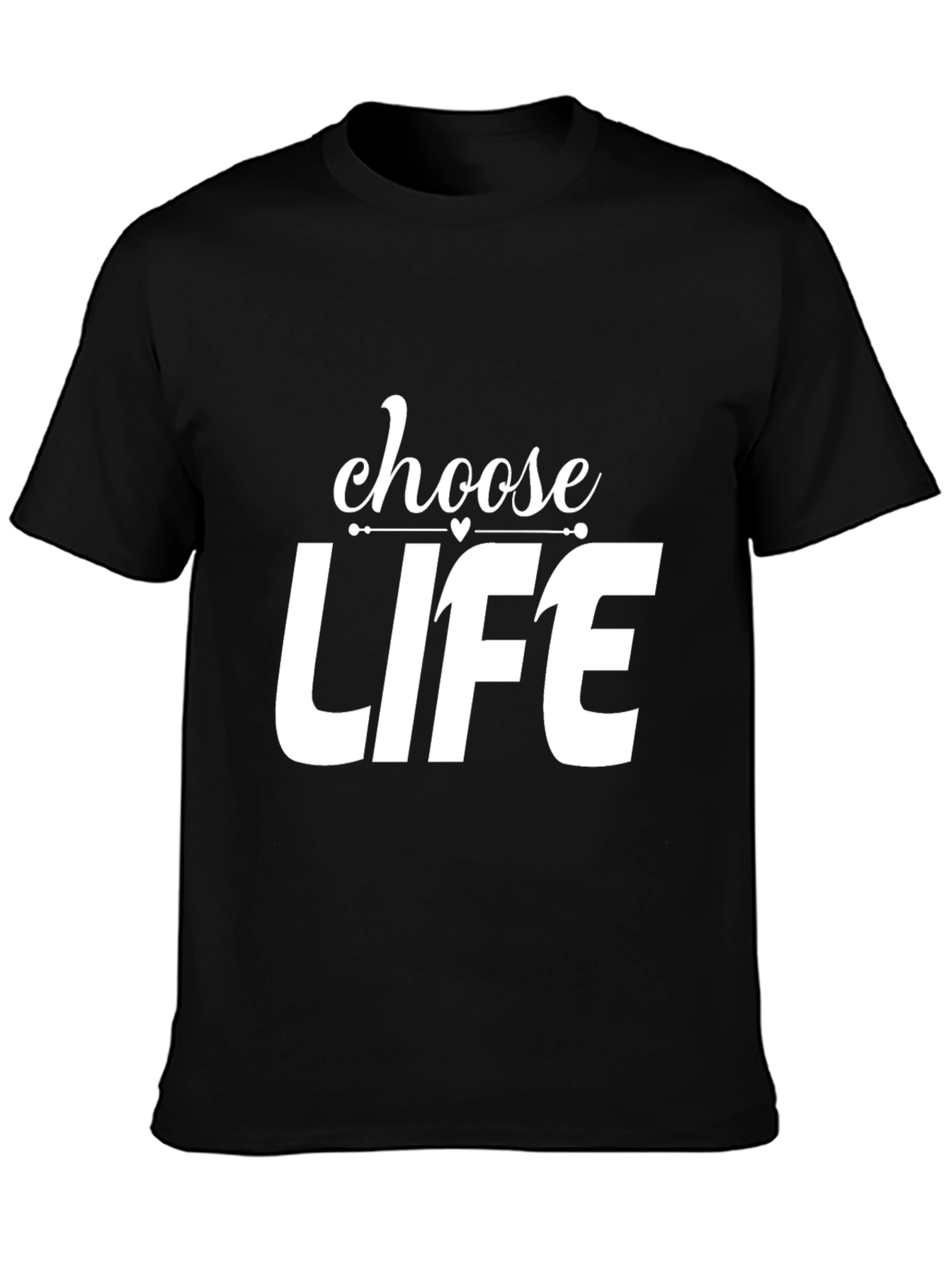 Choose Life Graphic Tee - Stylish Cotton Blend