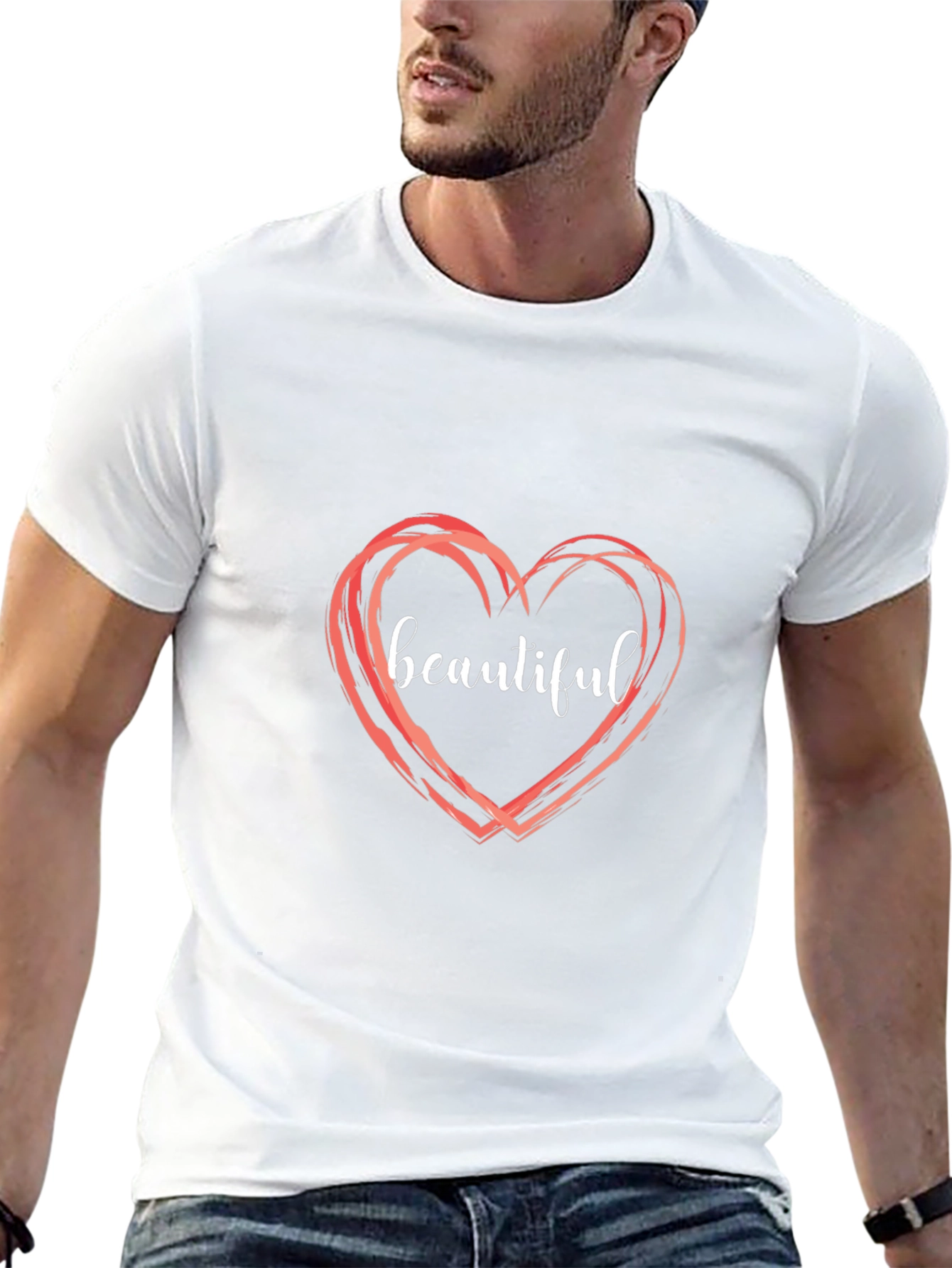 Beautiful Heart T-Shirt - Stylish Graphic Tee