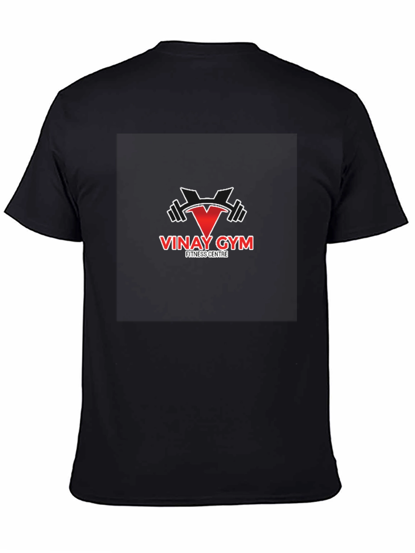 Vinay Gym Fitness Centre Black T-Shirt