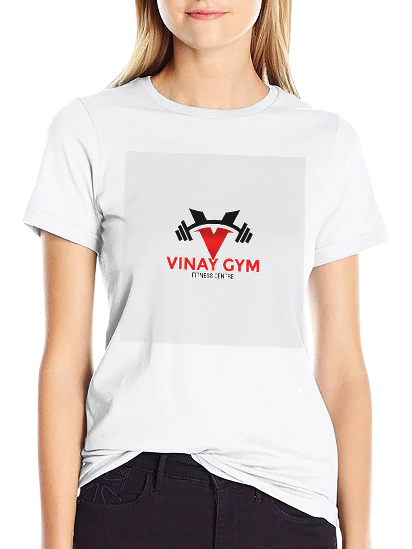 Vinay Gym Fitness Centre Black T-Shirt