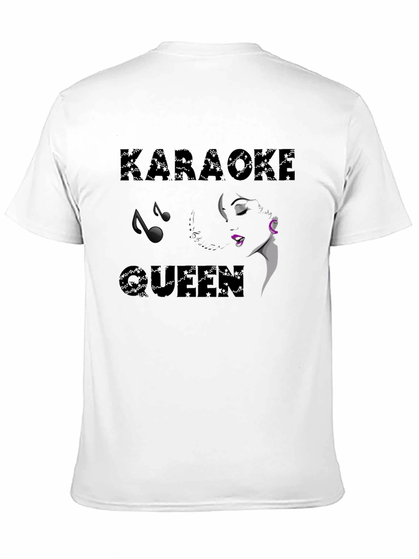 Karaoke Queen Black Graphic Tee