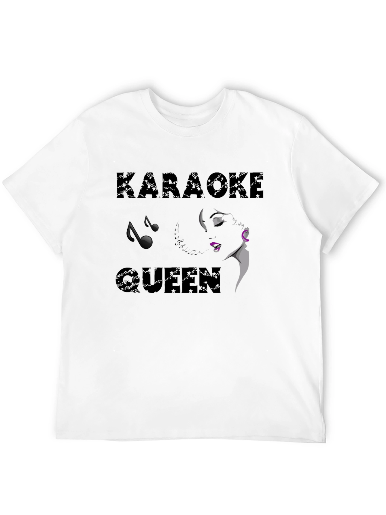 Karaoke Queen Black Graphic Tee