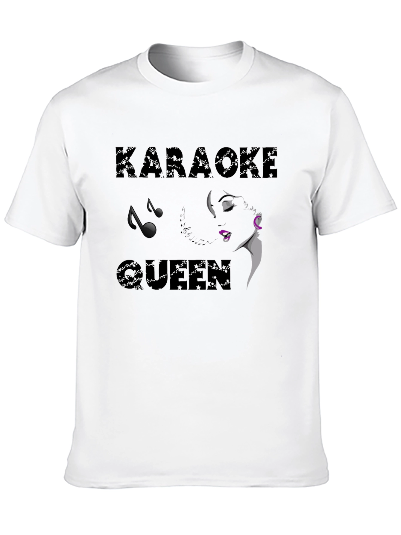 Karaoke Queen Black Graphic Tee