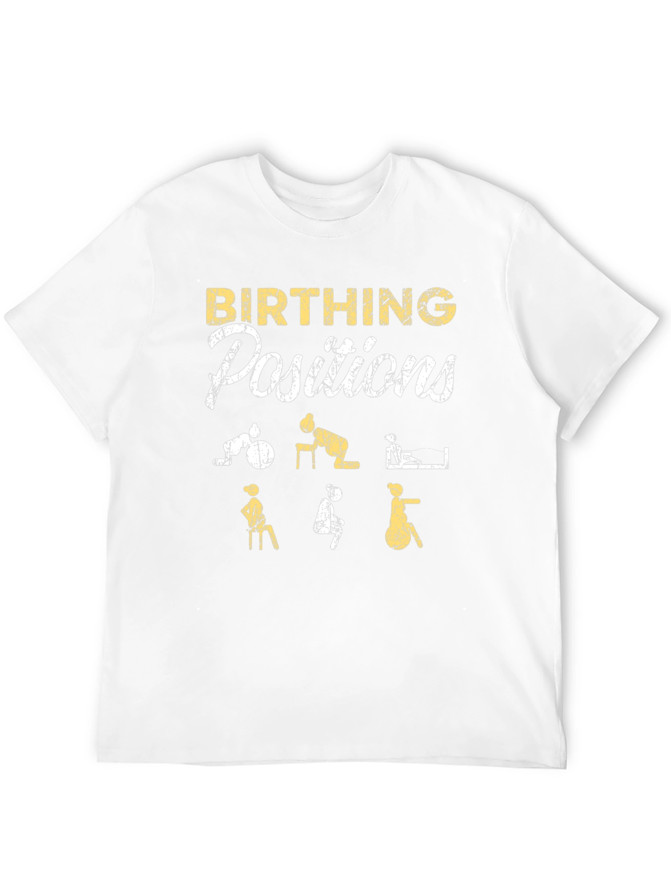 Birthing Positions Graphic Tee | Black Unisex T-Shirt
