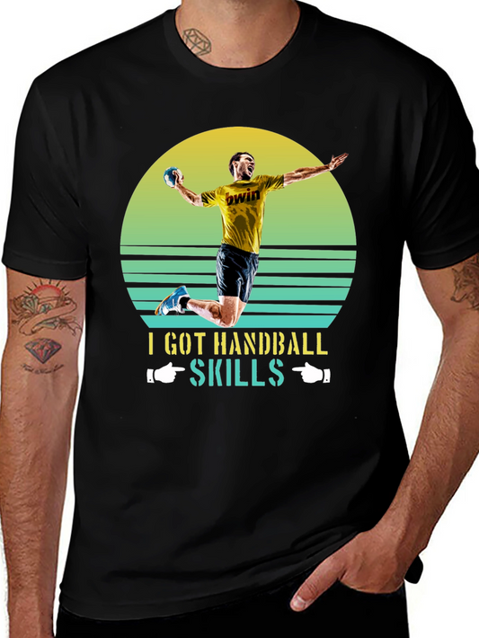 Handball Skills Graphic Tee - Sporty T-Shirt