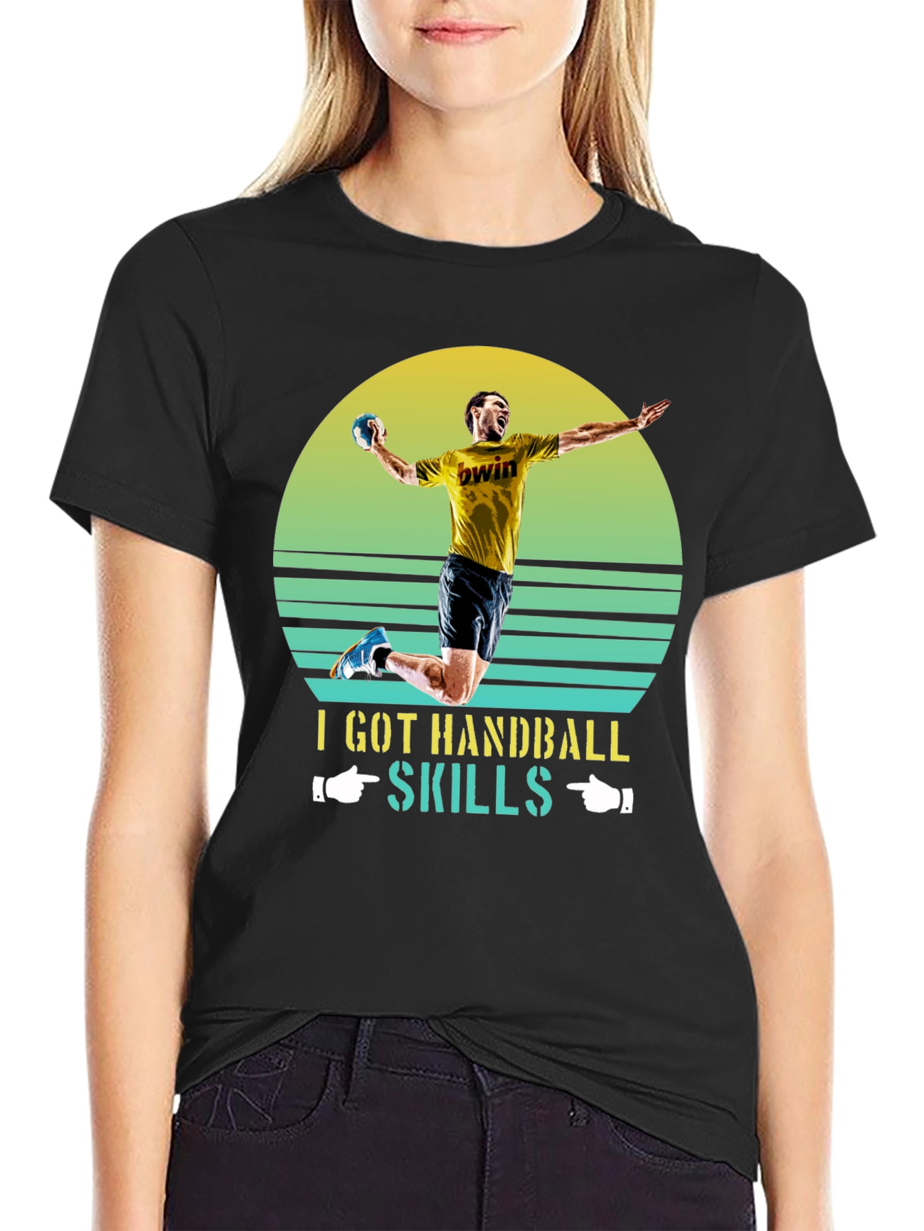 Handball Skills Graphic Tee - Sporty T-Shirt