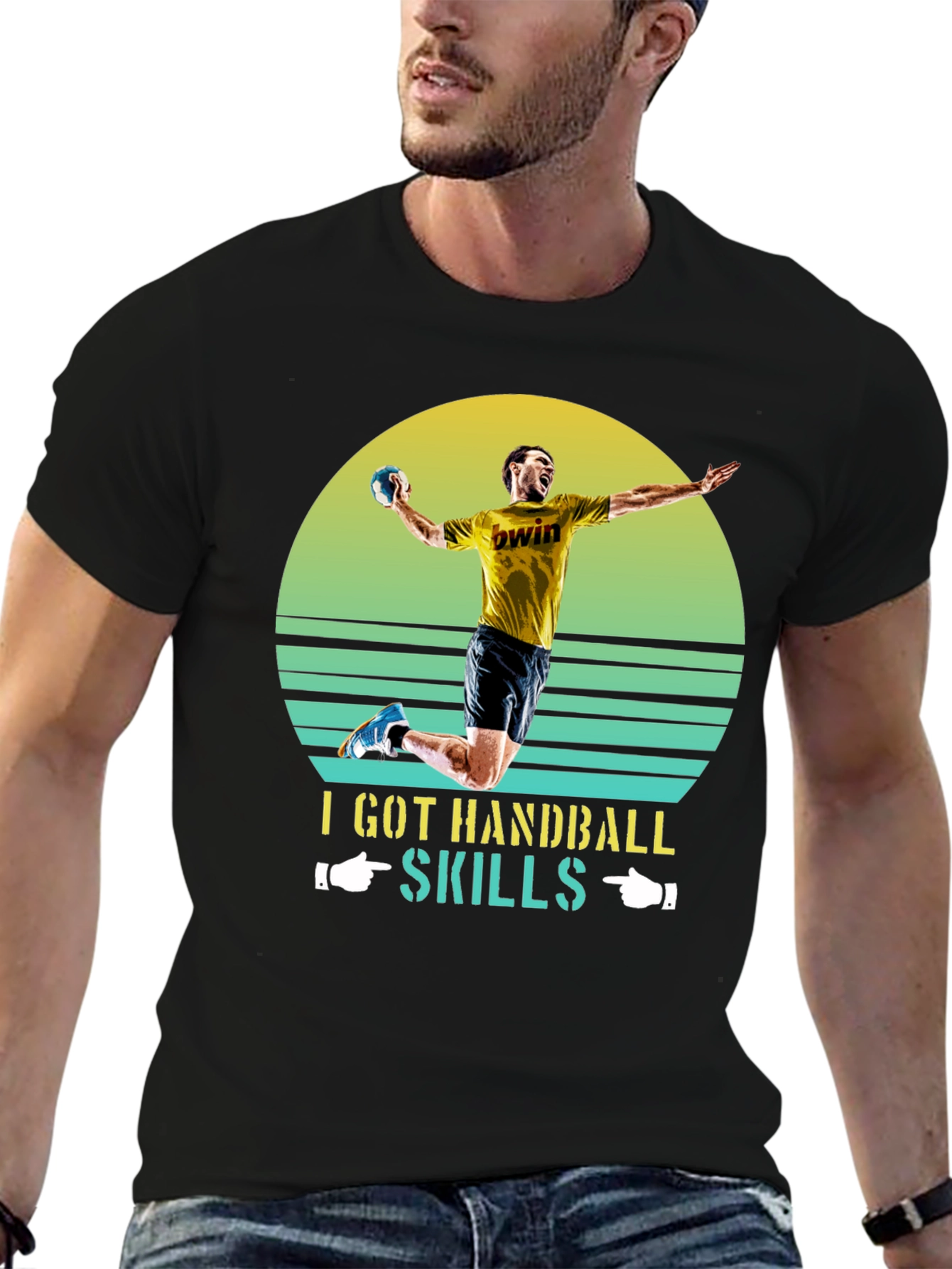 Handball Skills Graphic Tee - Sporty T-Shirt