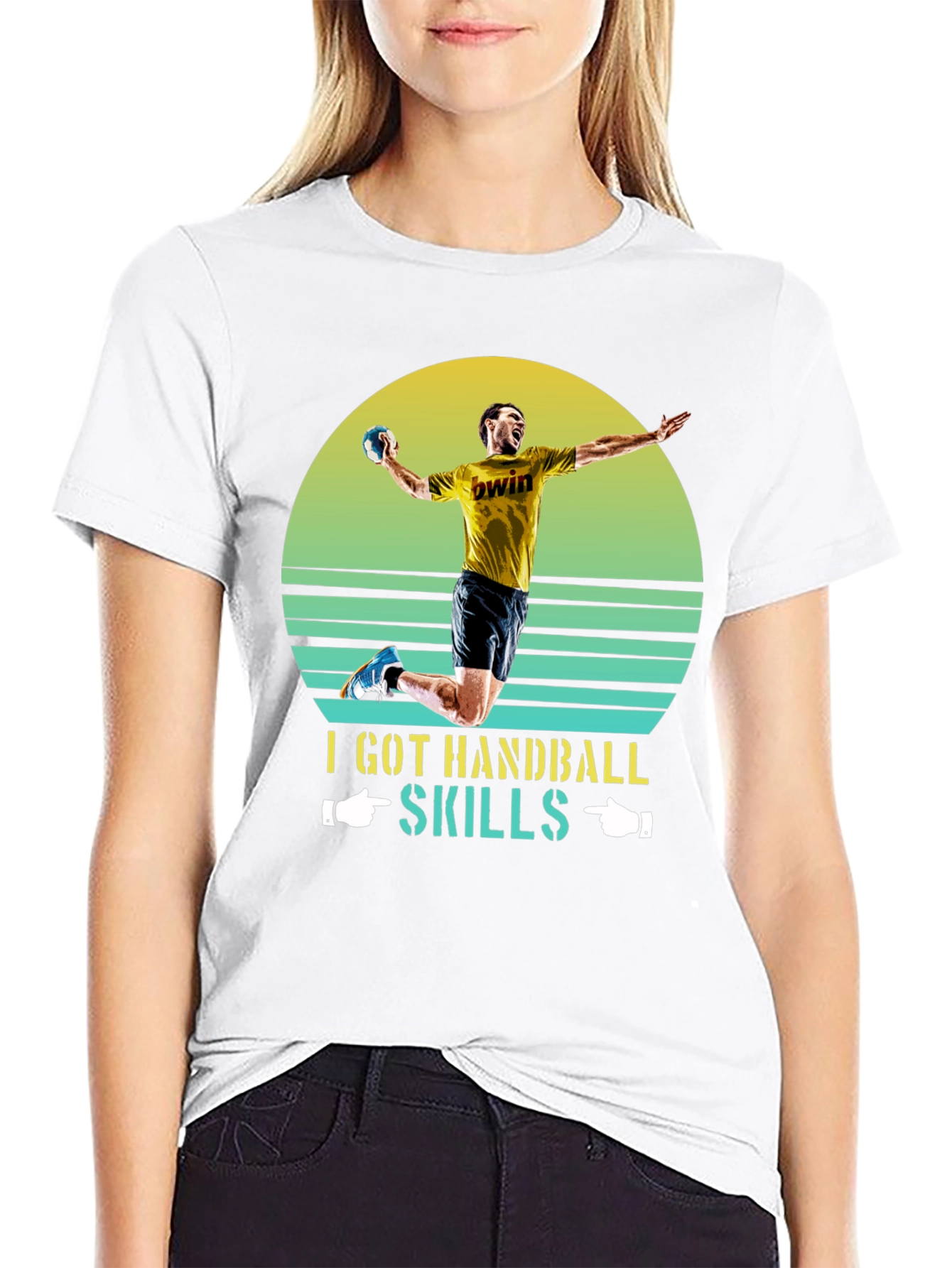 Handball Skills Graphic Tee - Sporty T-Shirt