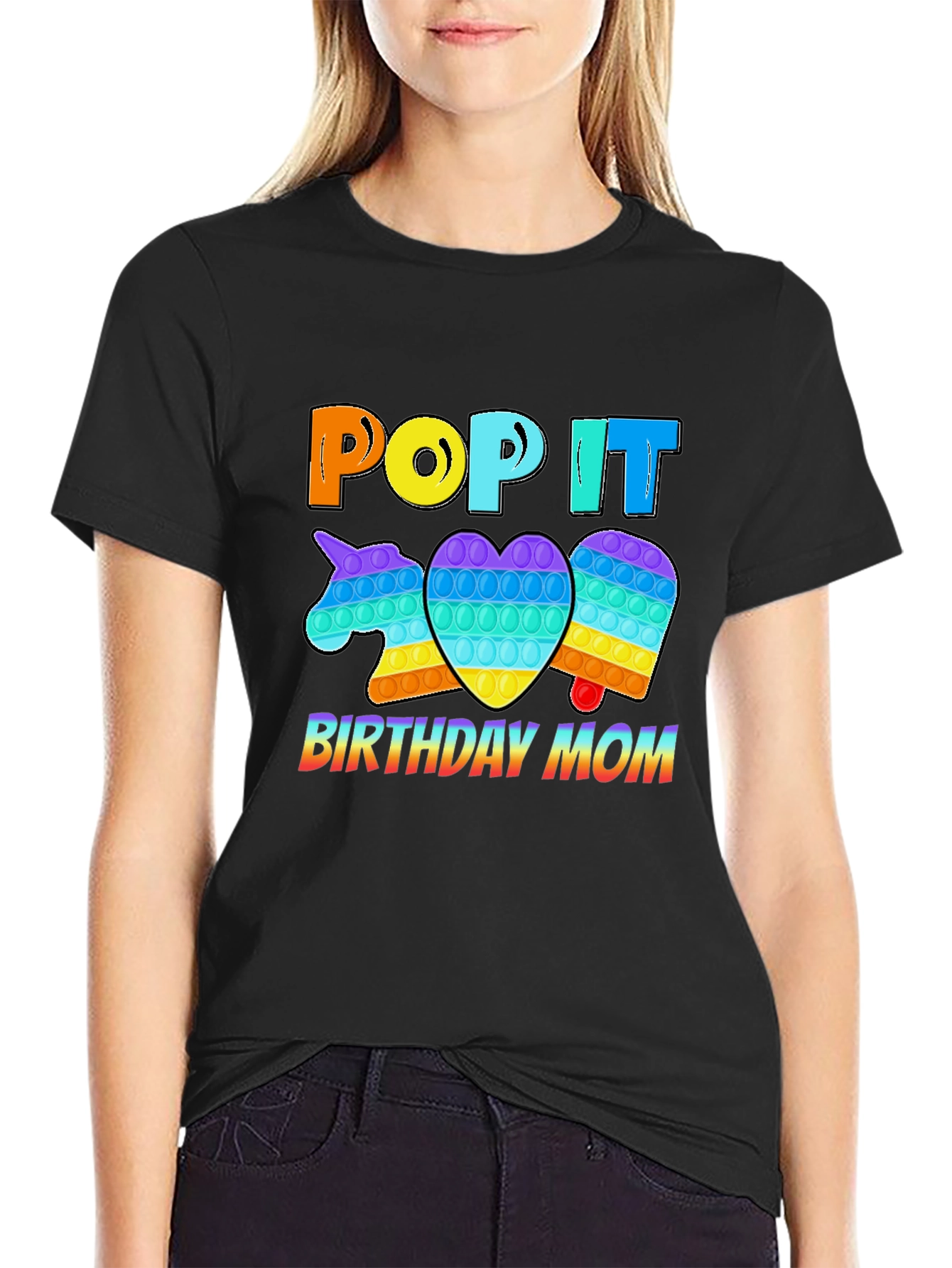 Pop It Birthday Mom T-Shirt