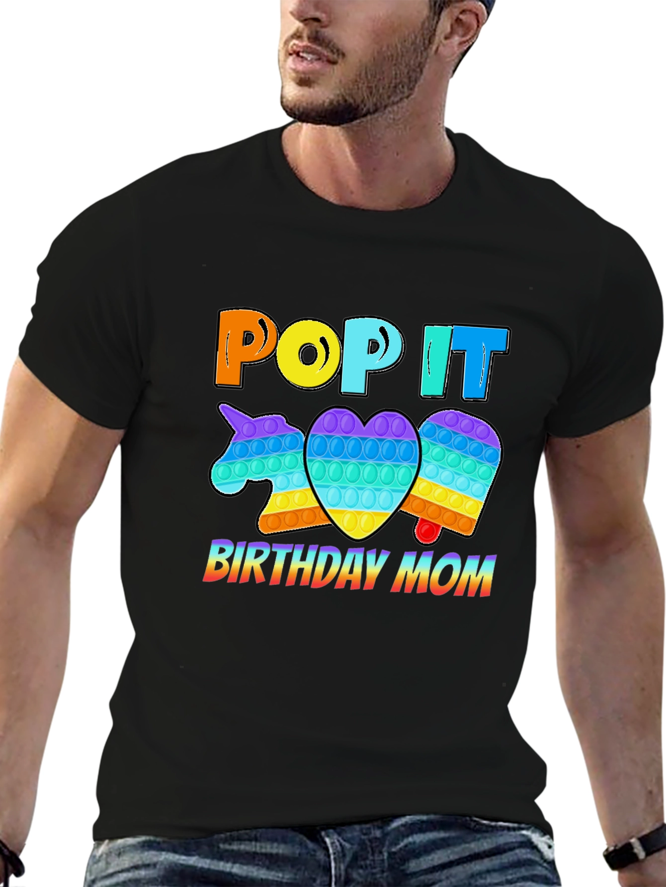Pop It Birthday Mom T-Shirt