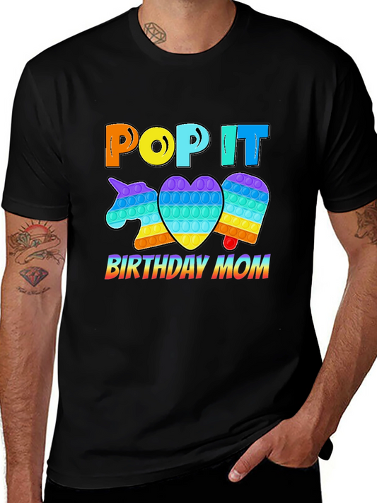 Pop It Birthday Mom T-Shirt