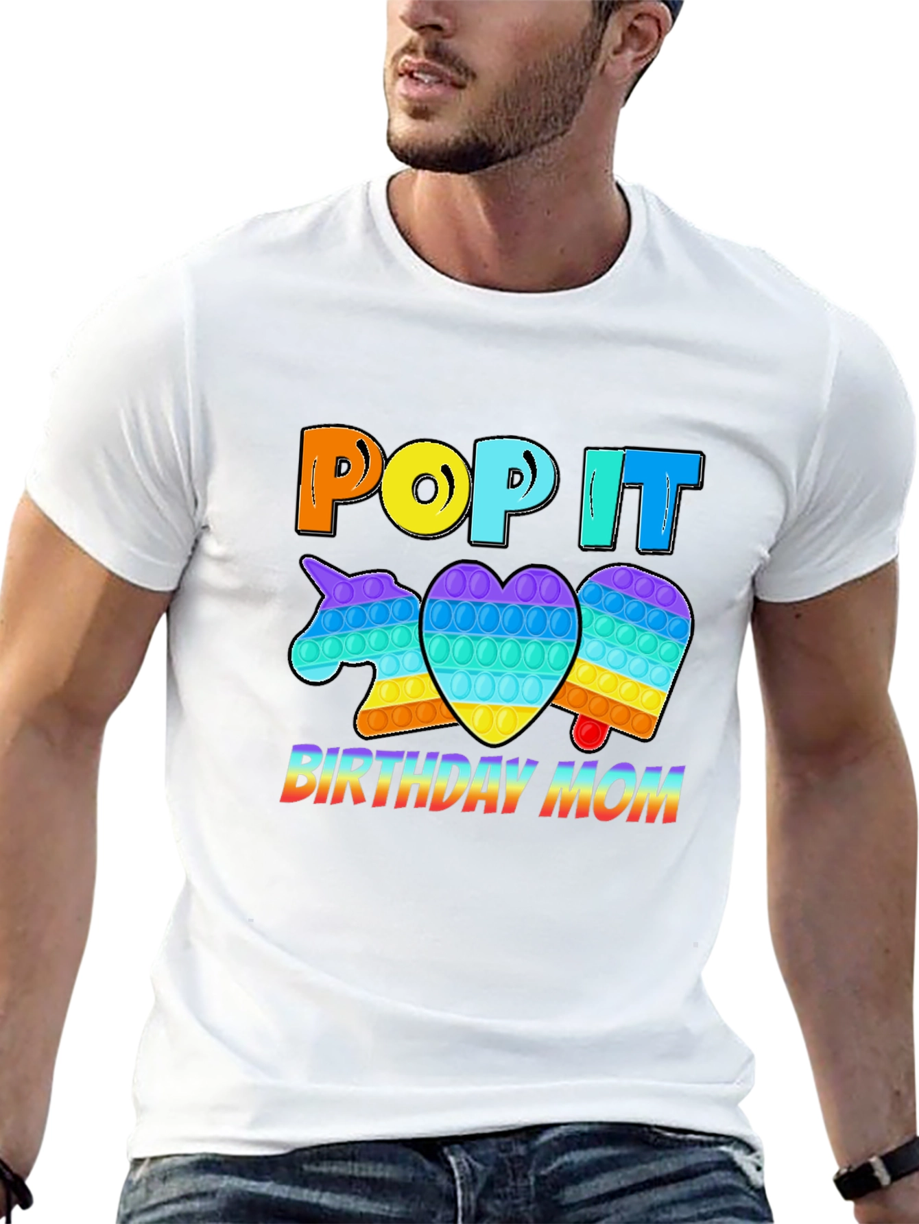 Pop It Birthday Mom T-Shirt