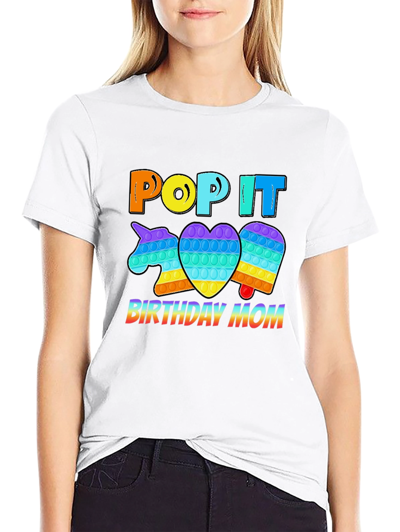 Pop It Birthday Mom T-Shirt