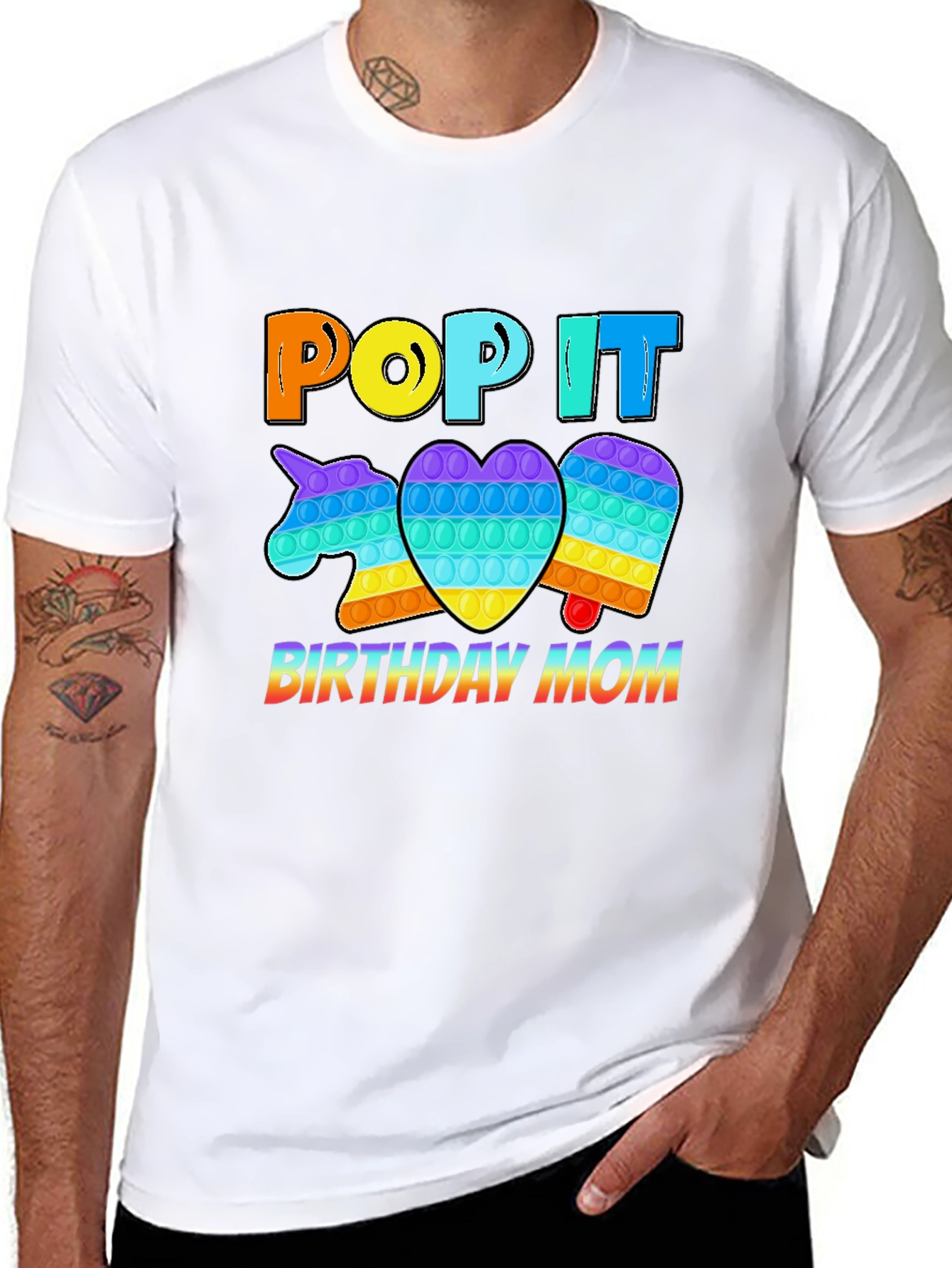 Pop It Birthday Mom T-Shirt