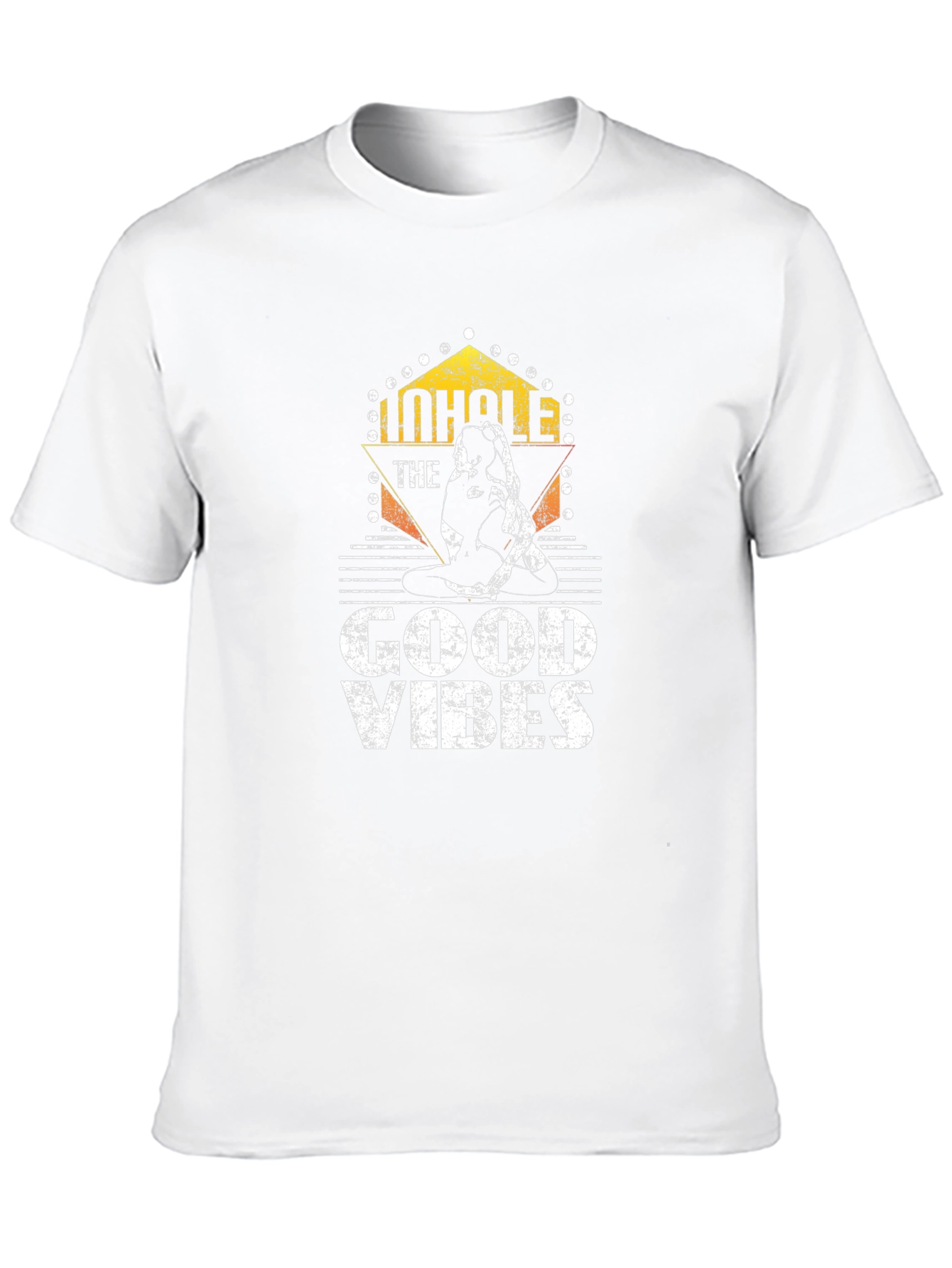 Inhale the Good Vibes Yoga Black T-Shirt