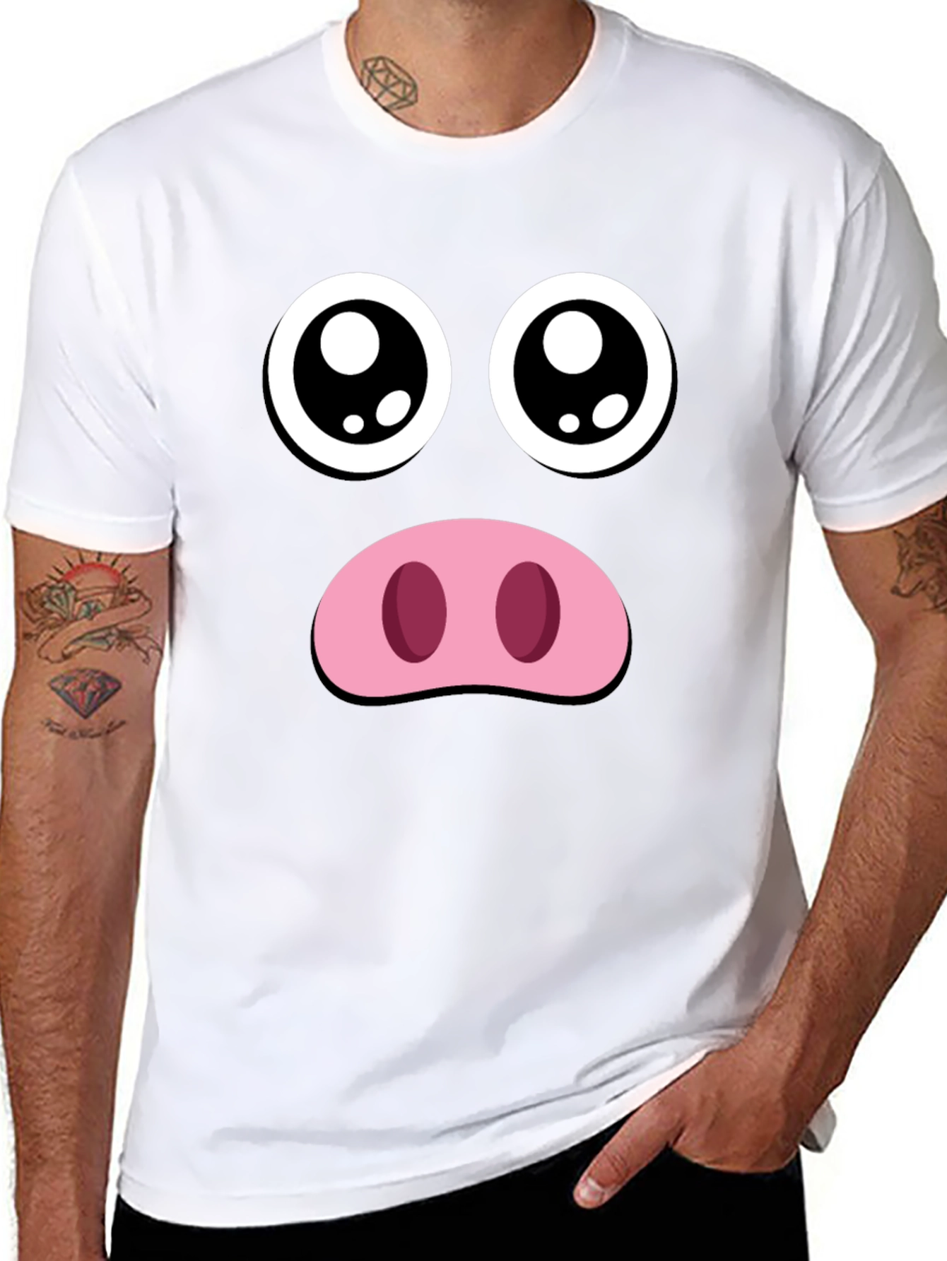 Funny Pig Face T-Shirt