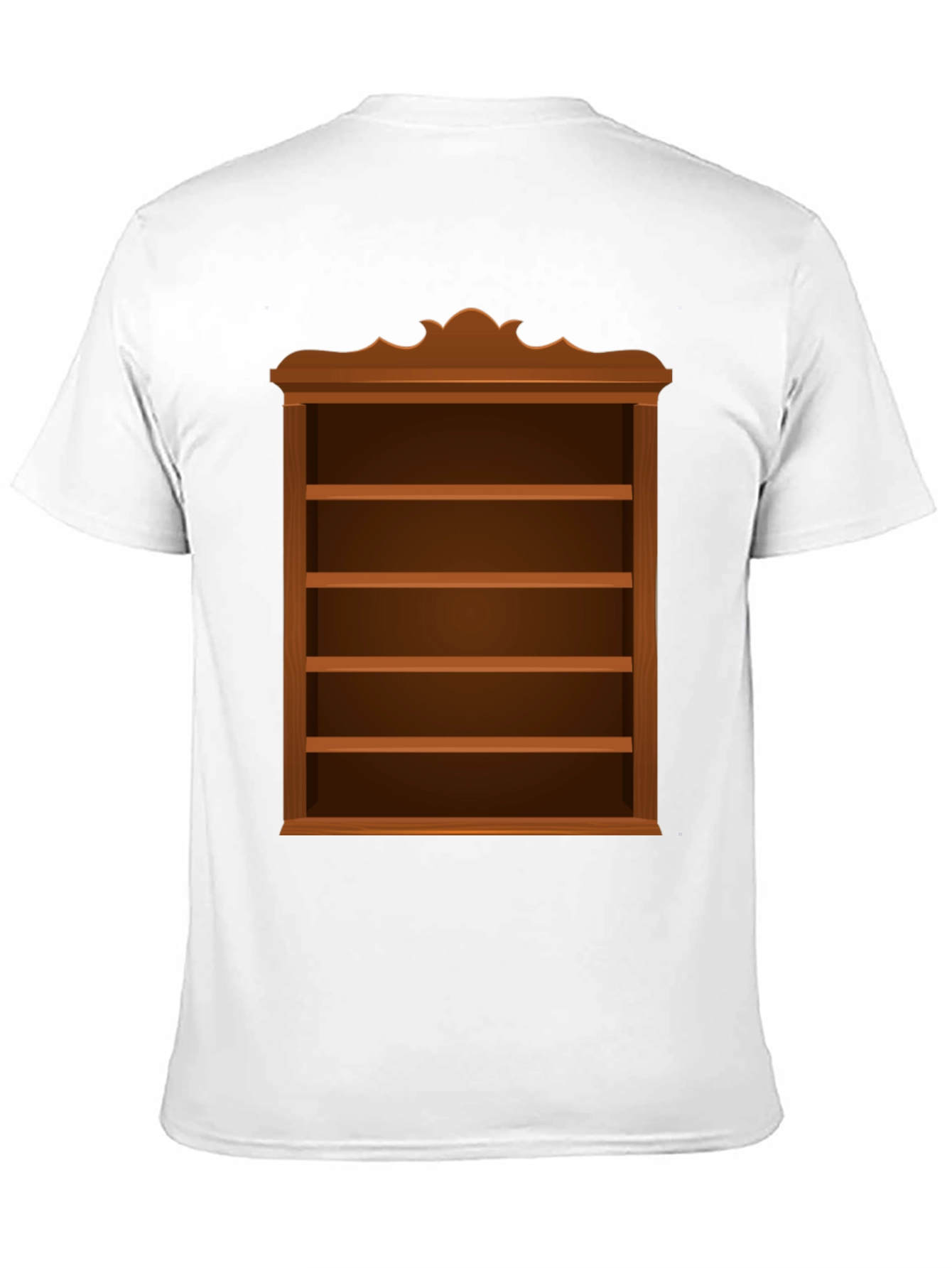 Bookshelf Design Black Cotton Tee