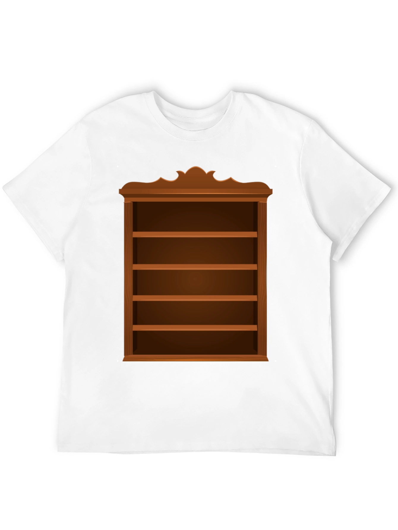 Bookshelf Design Black Cotton Tee