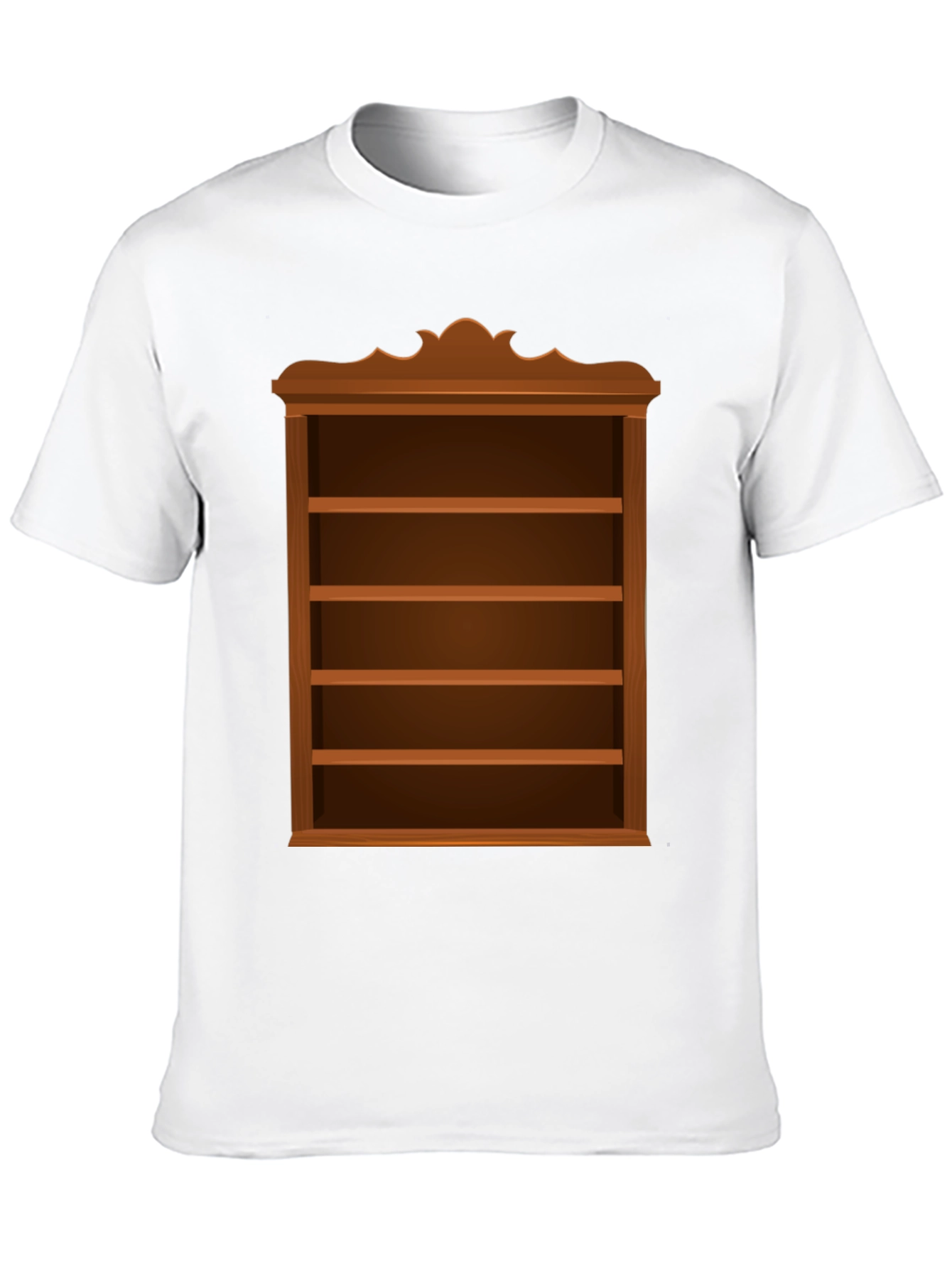 Bookshelf Design Black Cotton Tee