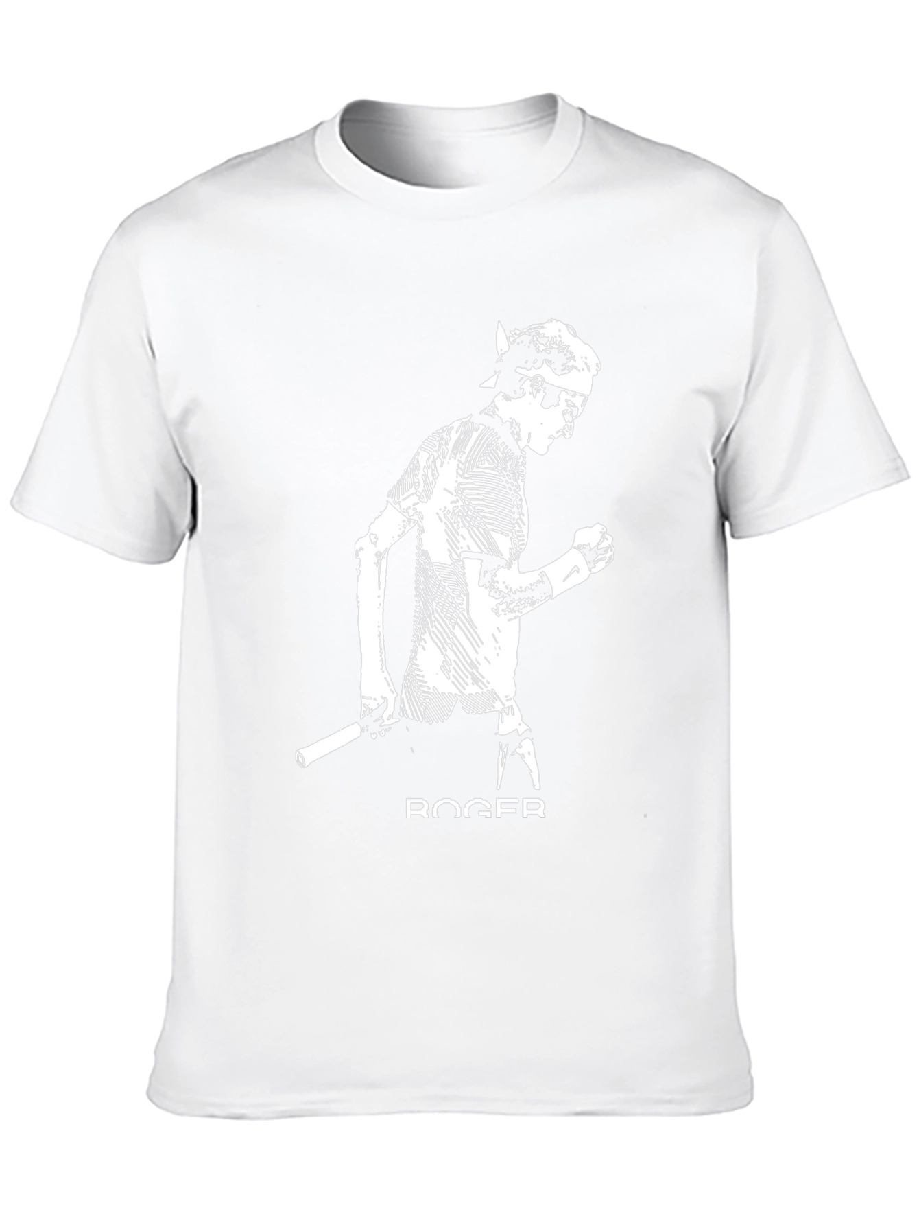 Roger Tennis Black T-Shirt