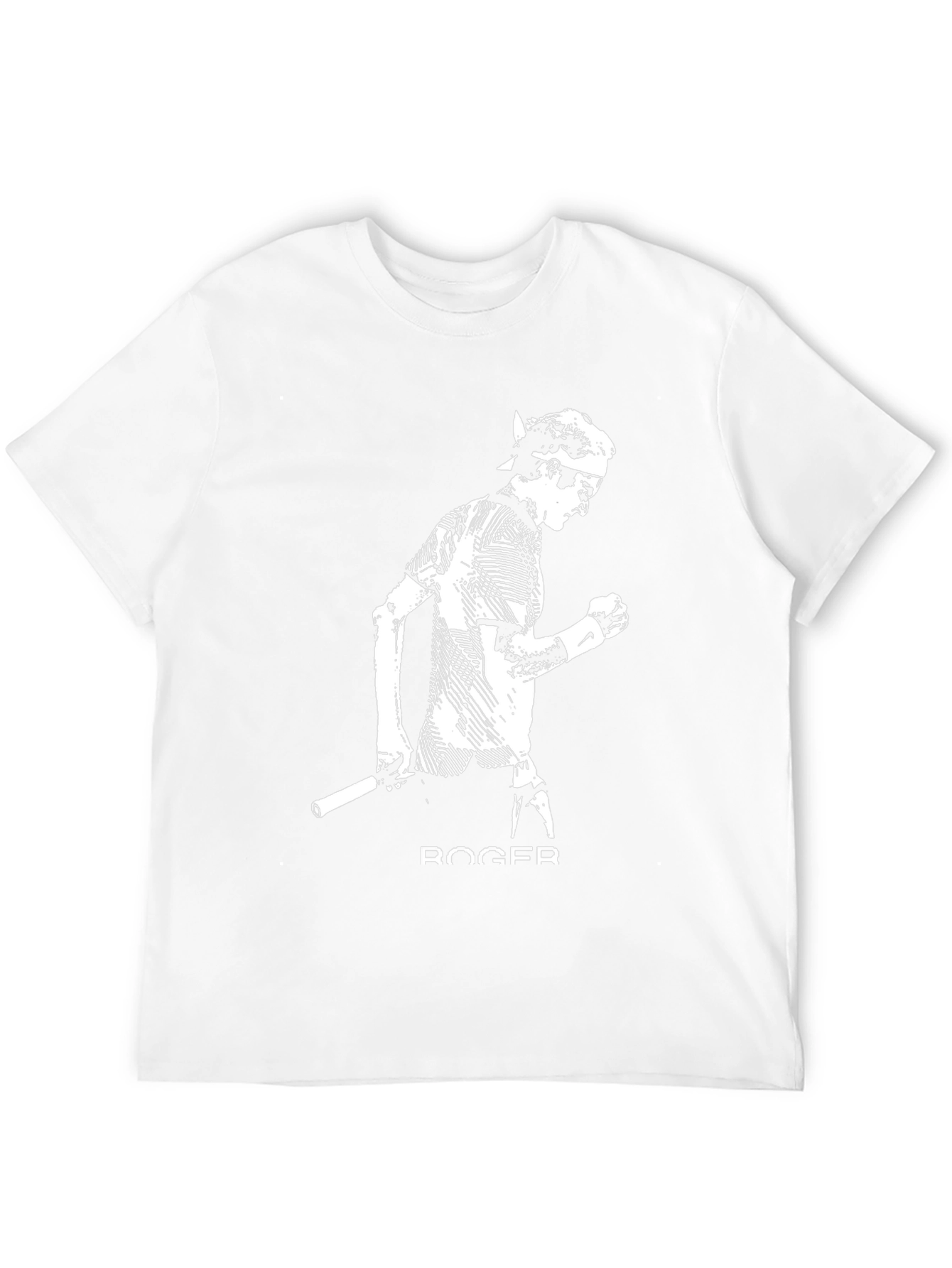 Roger Tennis Black T-Shirt