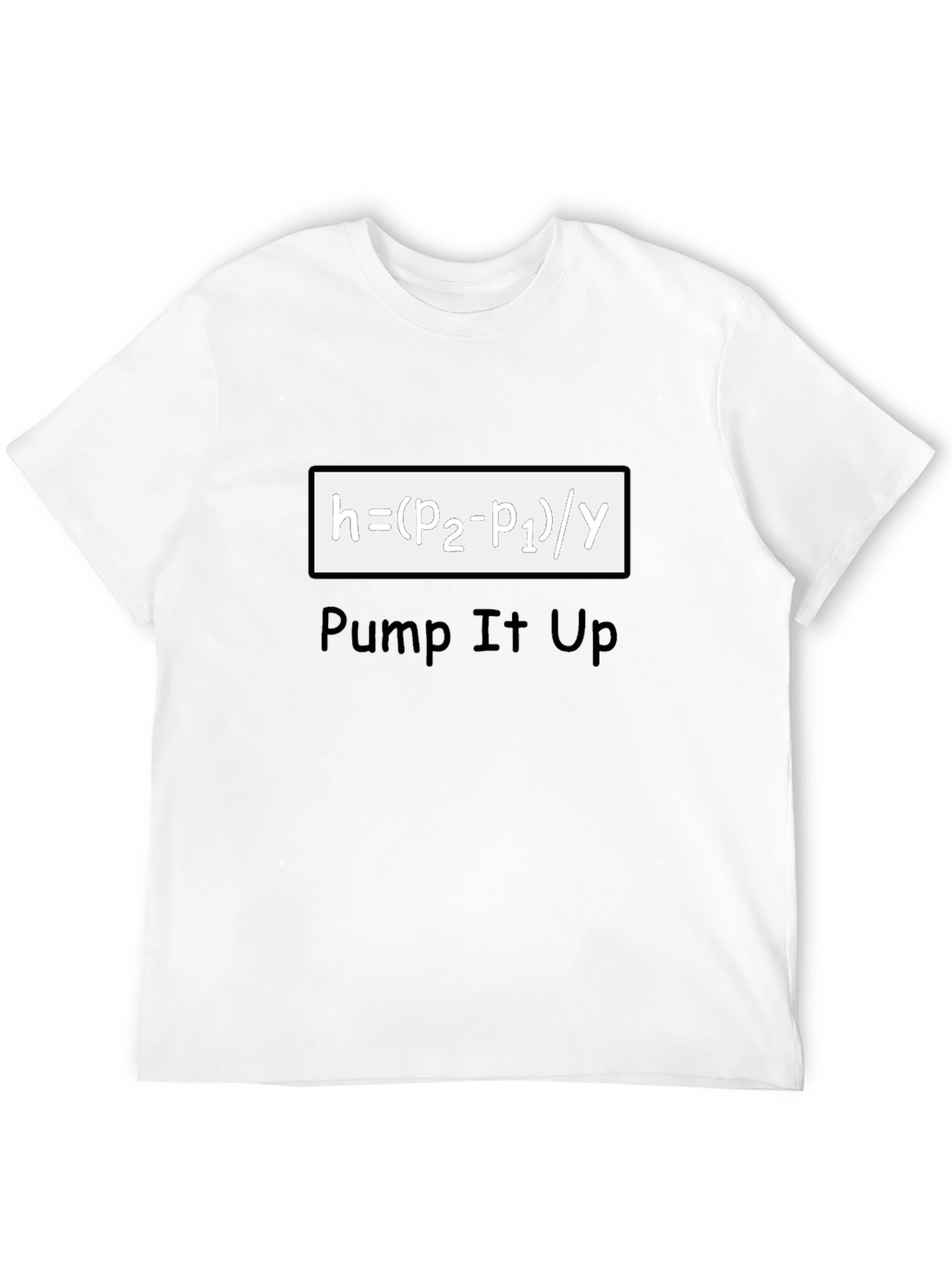 Pump It Up Black T-Shirt - Science Humor