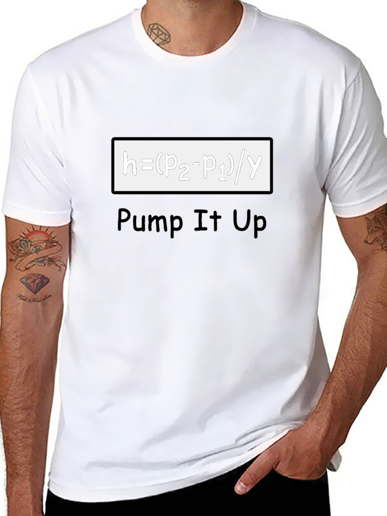 Pump It Up Black T-Shirt - Science Humor