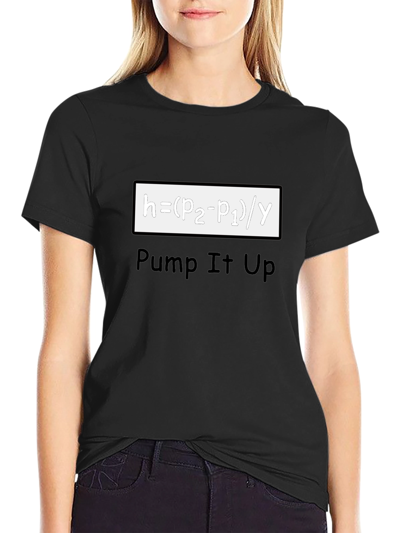 Pump It Up Black T-Shirt - Science Humor